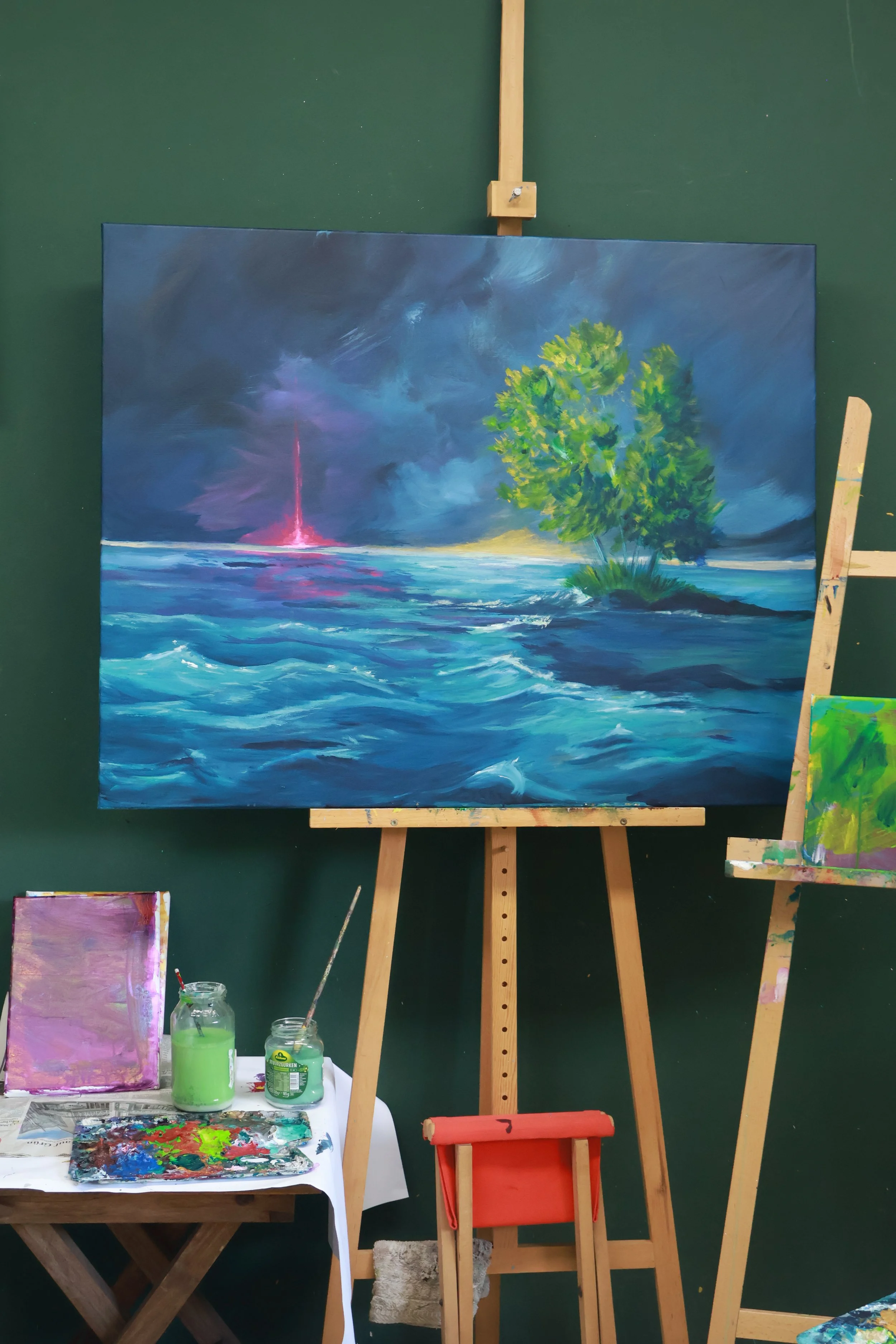 Acrylgemälde von Lisa Brenk "Ankunft"