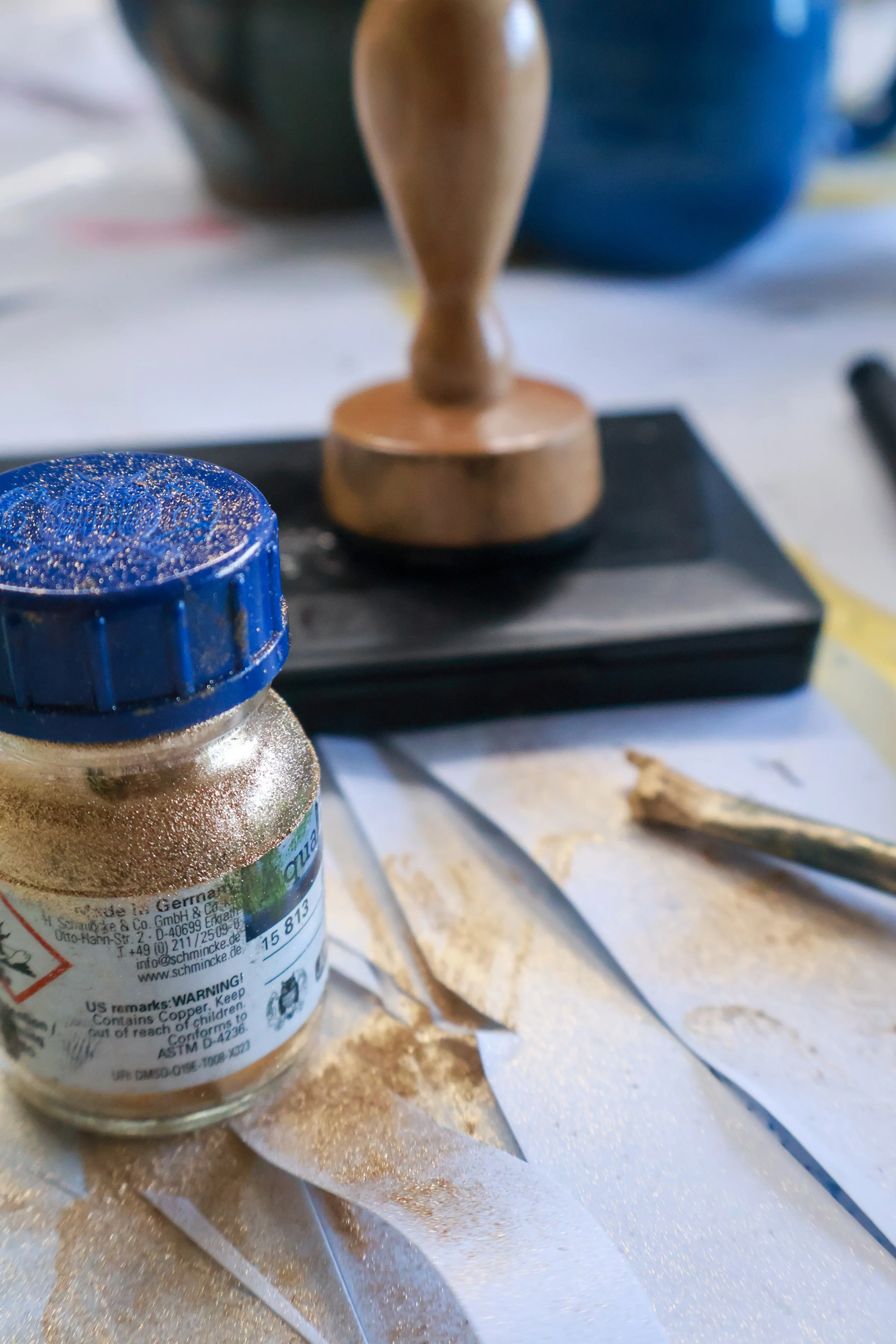 Effektfarben Acrylgemälde