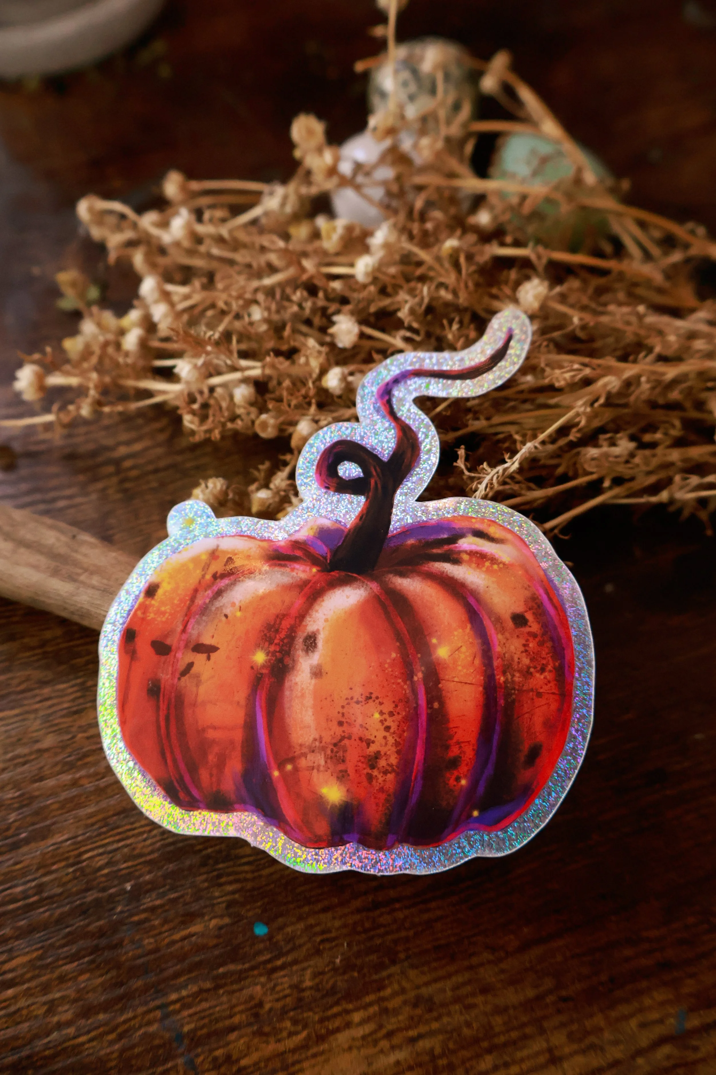 Glitzersticker Herbst