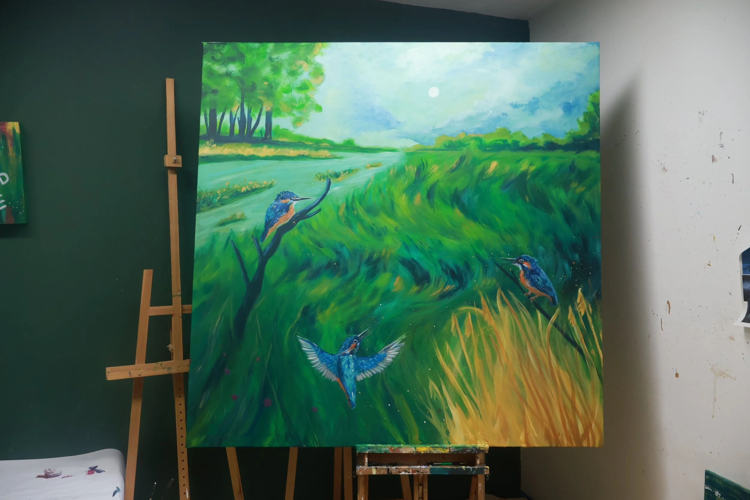 Leinwandbild Eisvogel