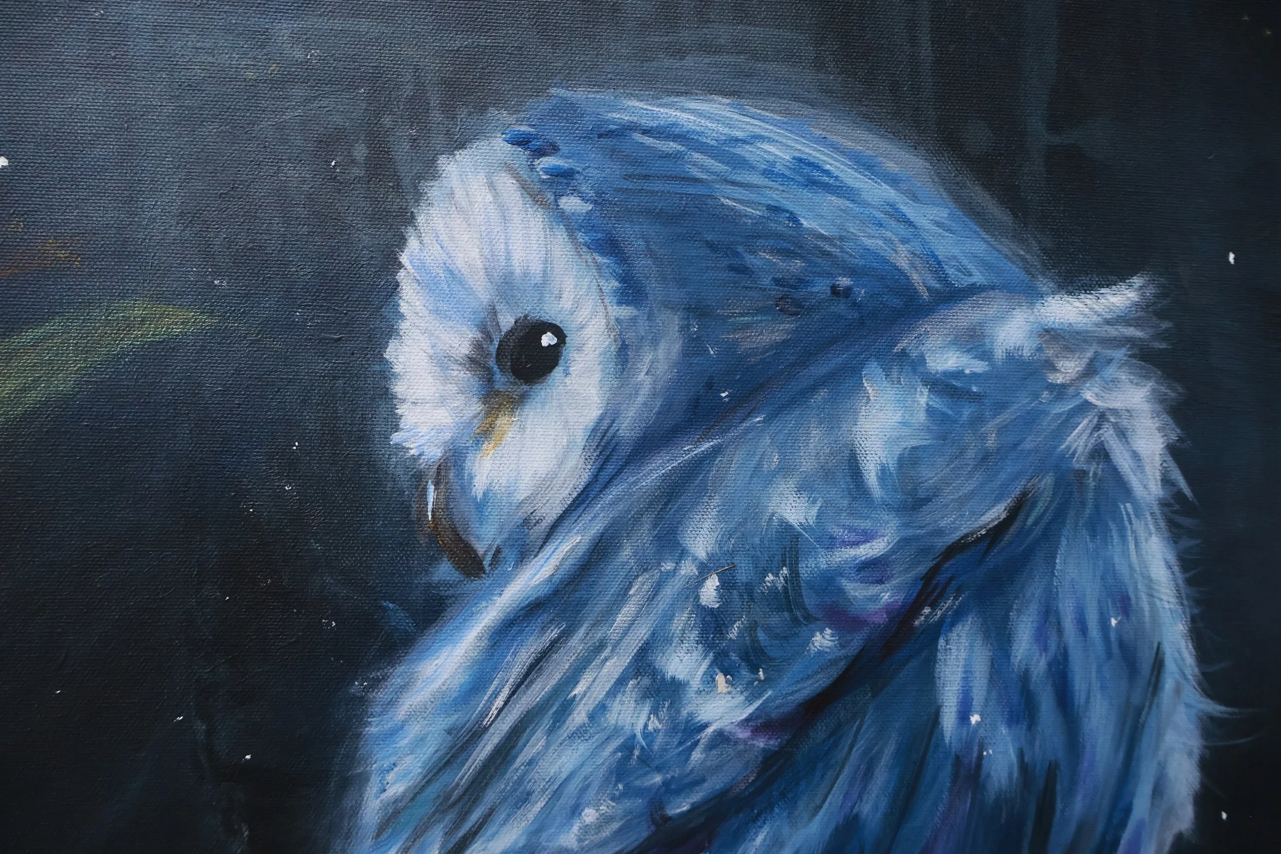 Eine Eule in Acryl. - Wie finde ich zu meiner Seele?