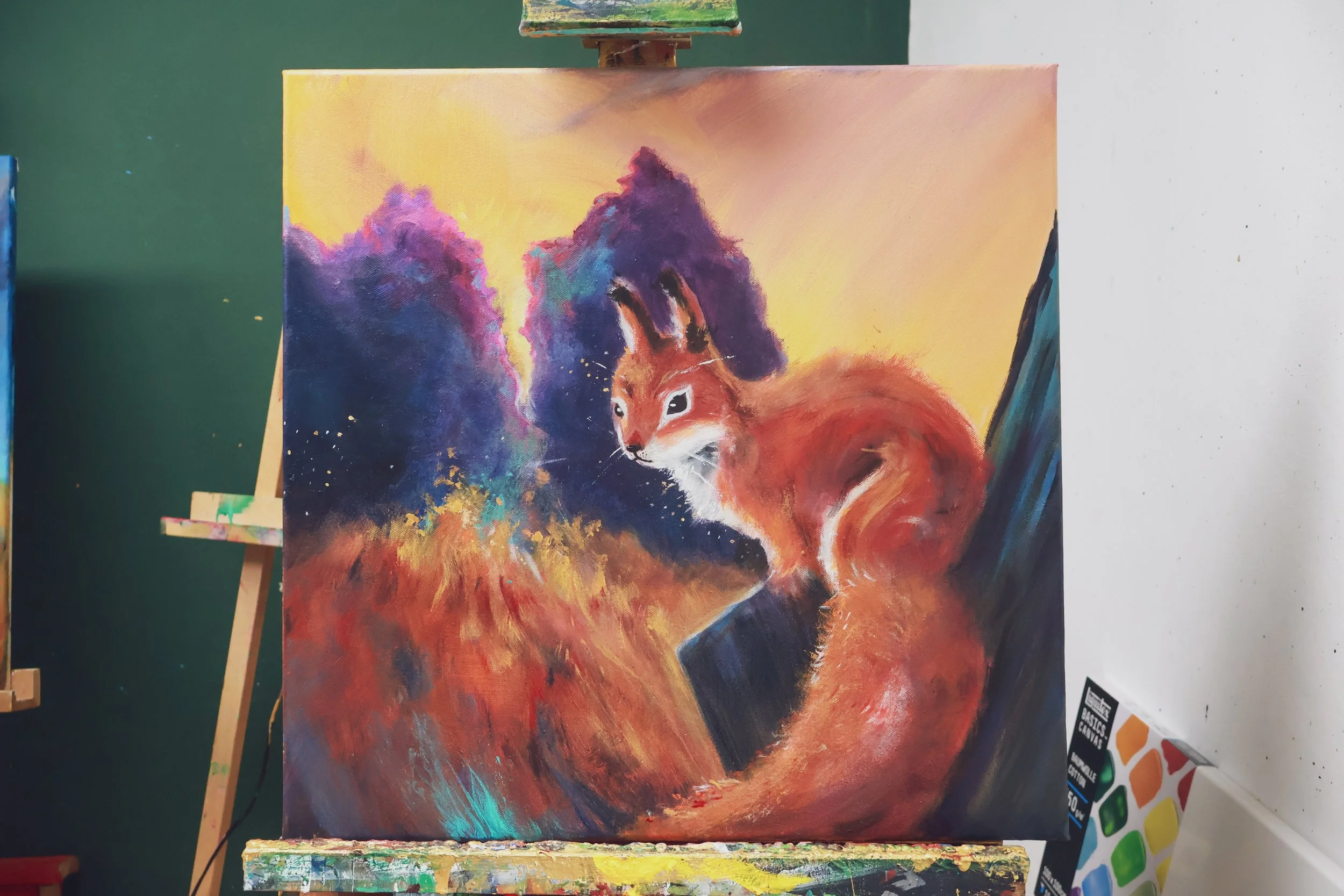 Acrylbild Eichhörnchen