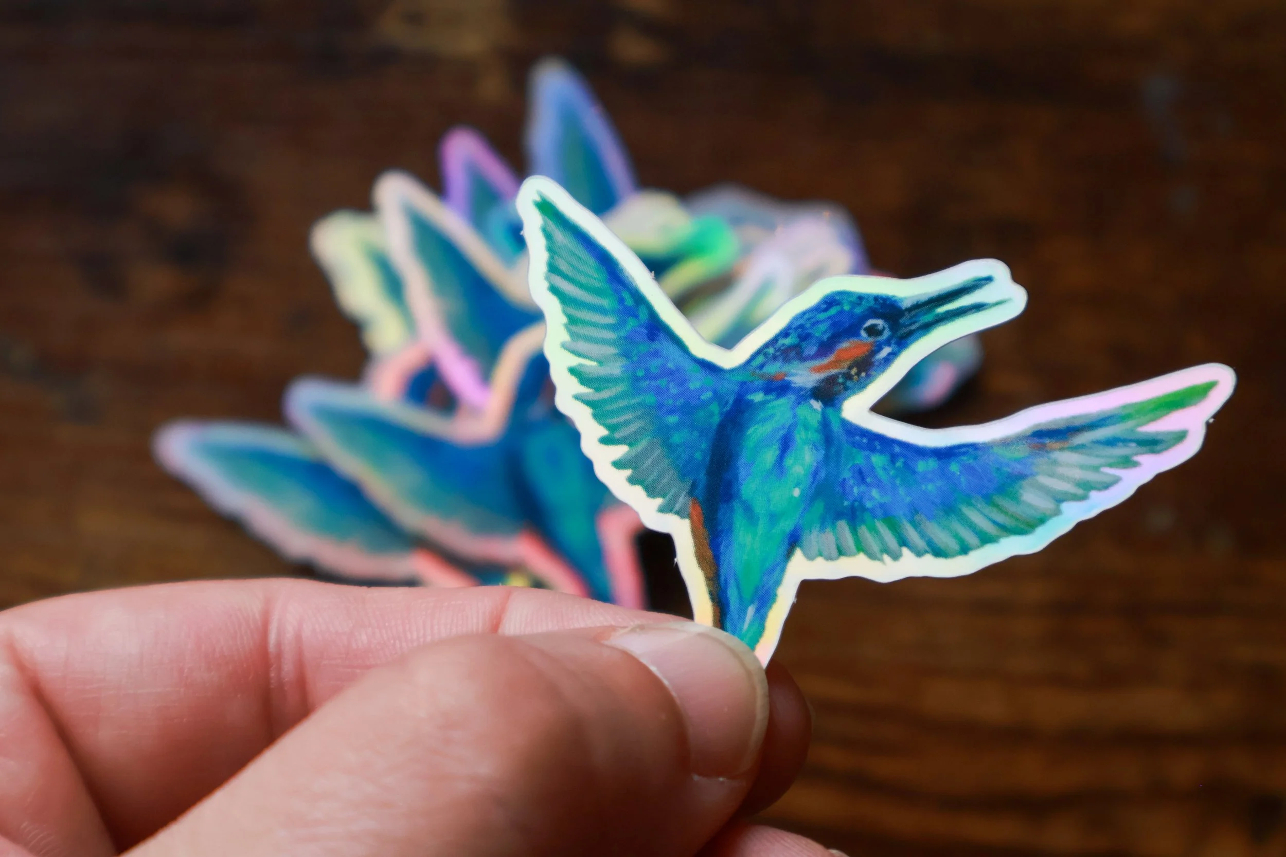 Holo-Sticker Eisvogel