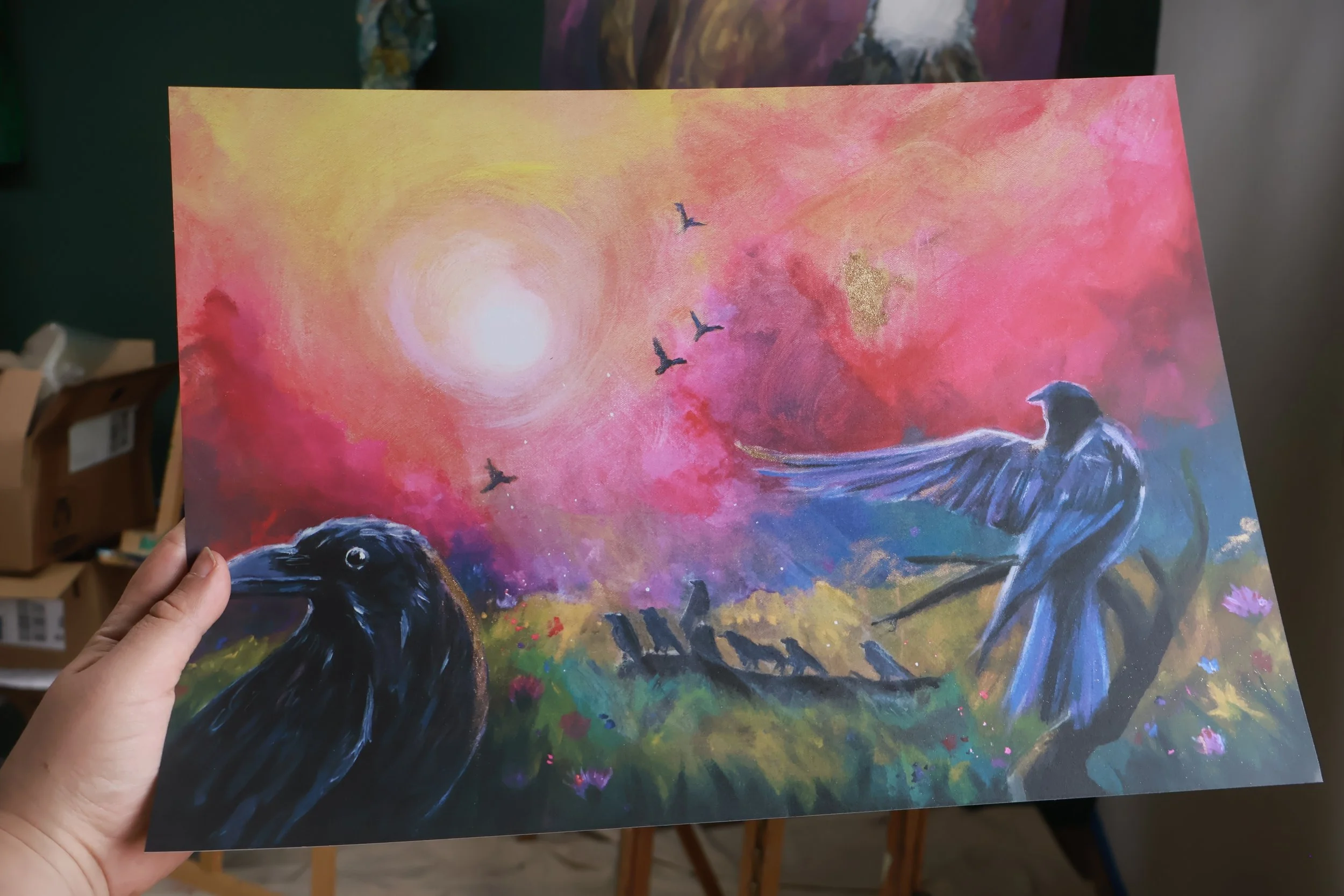 Kunstdruck Krähenjagd