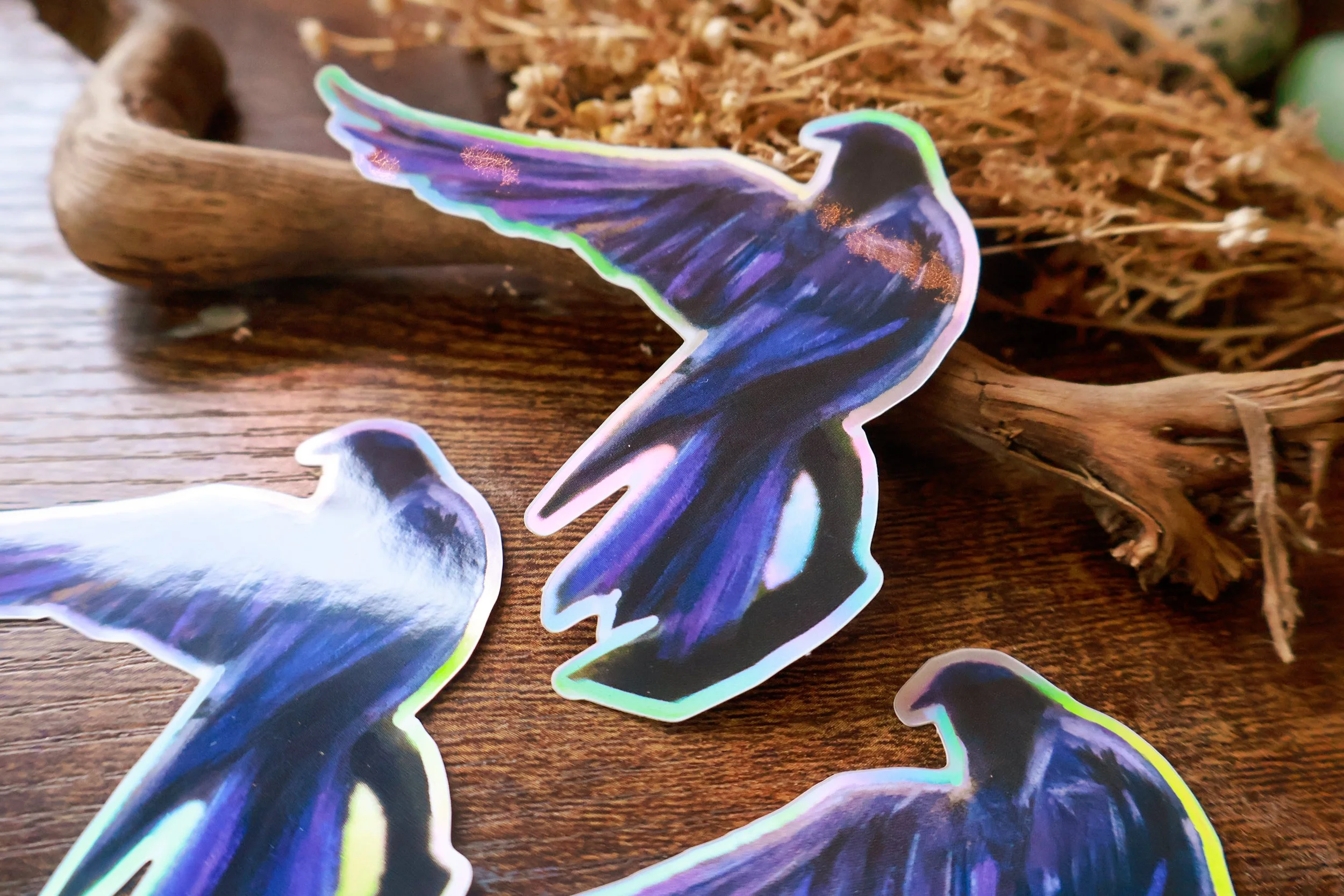 Hologramsticker Handgemalt von Künstlerin Lisa Brenk