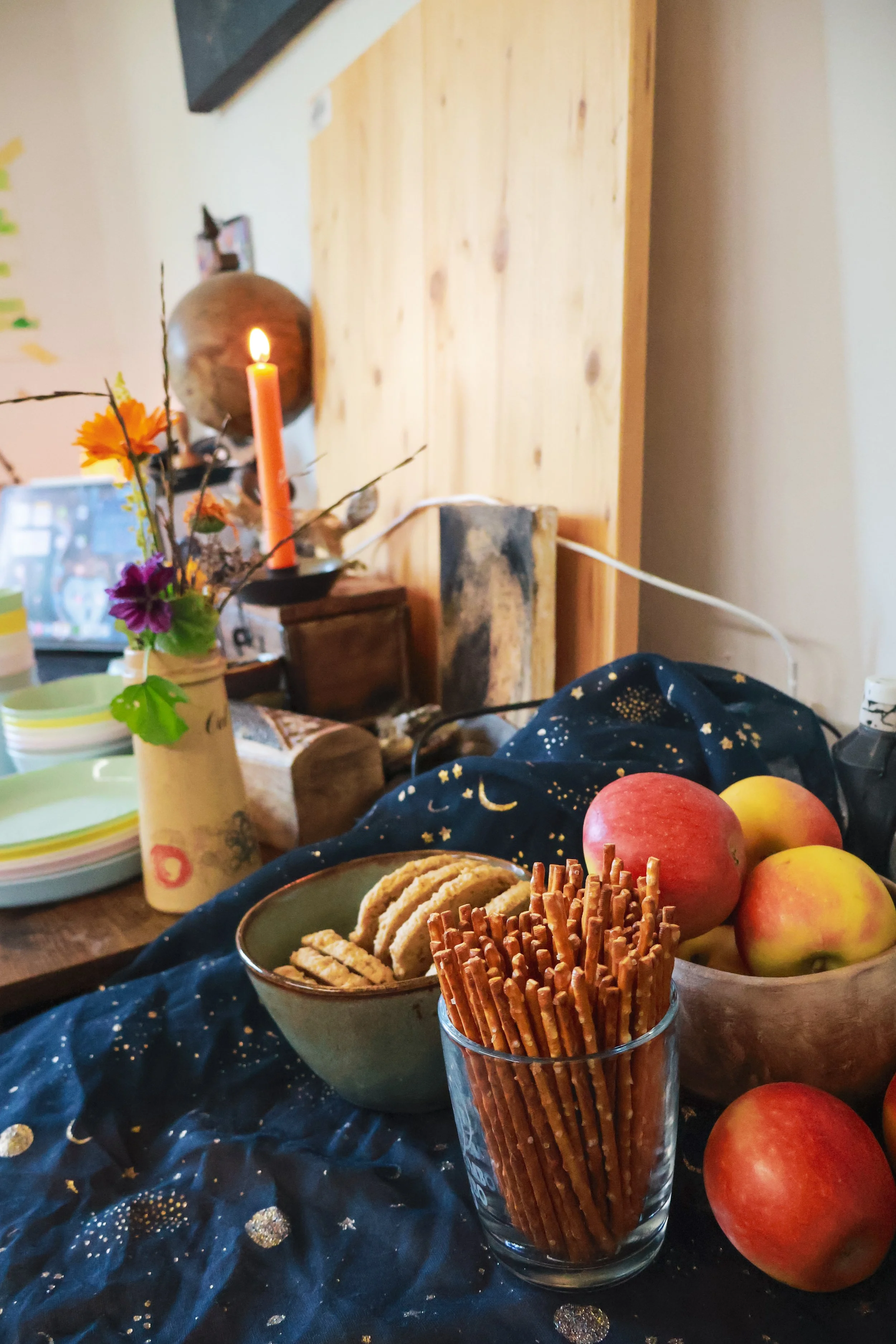 Snacks beim Kindergeburtstag im Atelier
