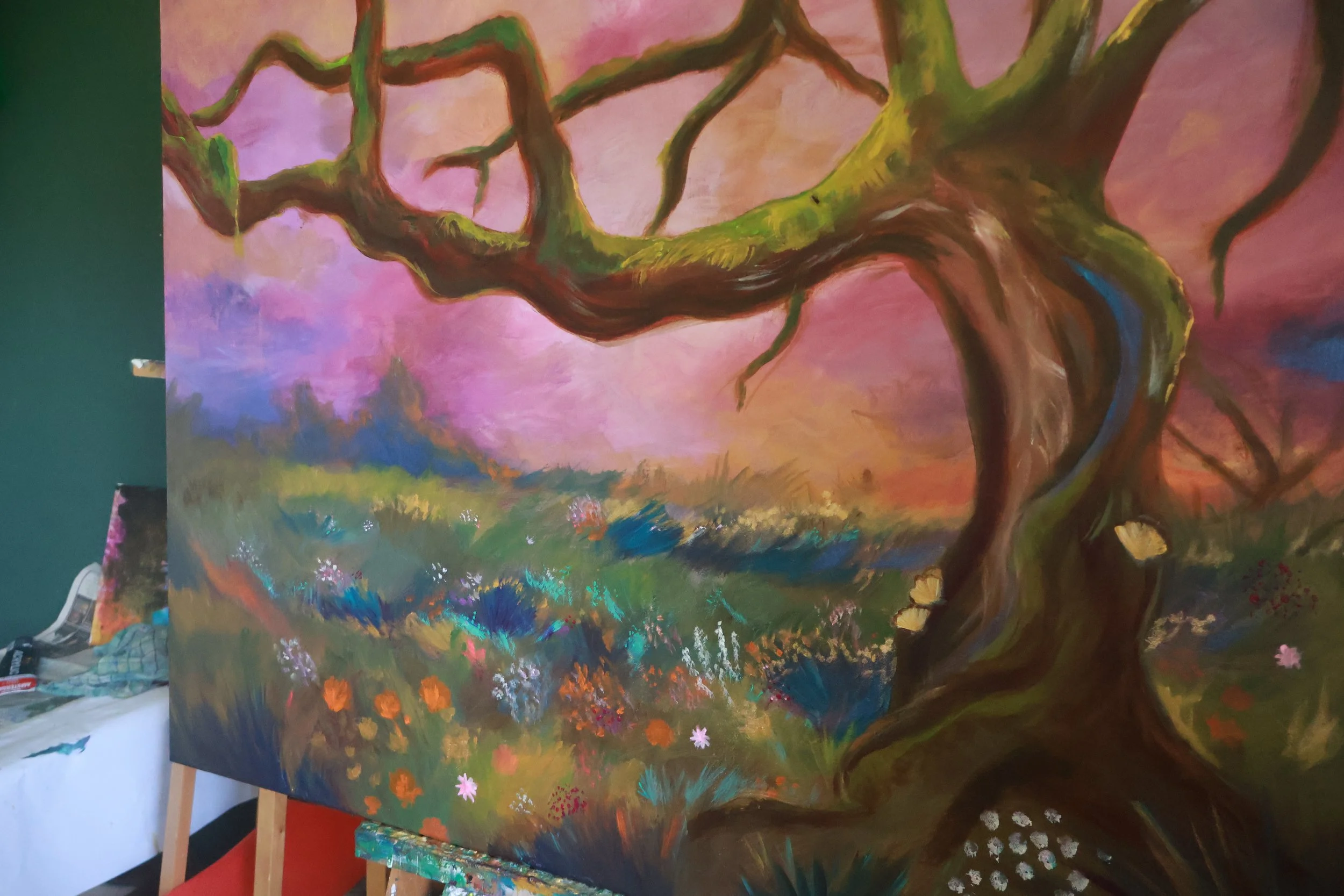 Acrylgemälde Bunt und verspielt von Lisa Brenk