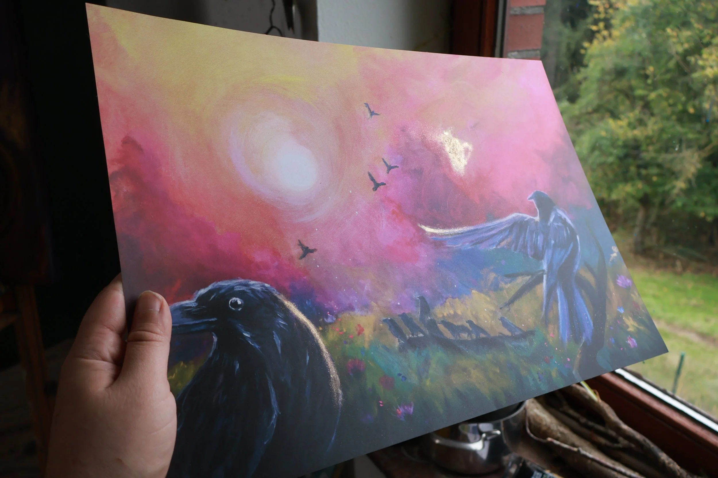 Kunstdruck mit Goldeffekt