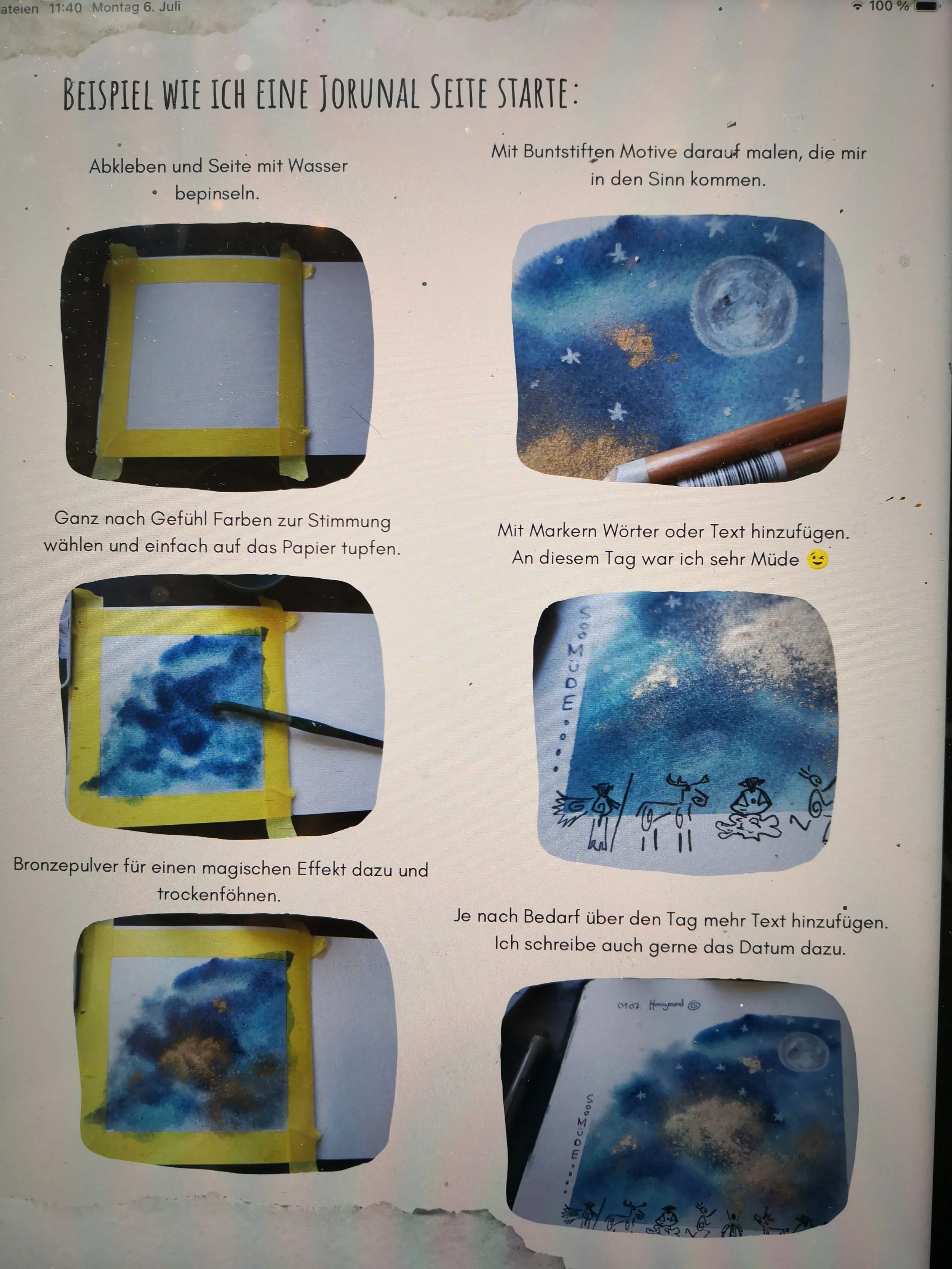 Anleitung Art Journal