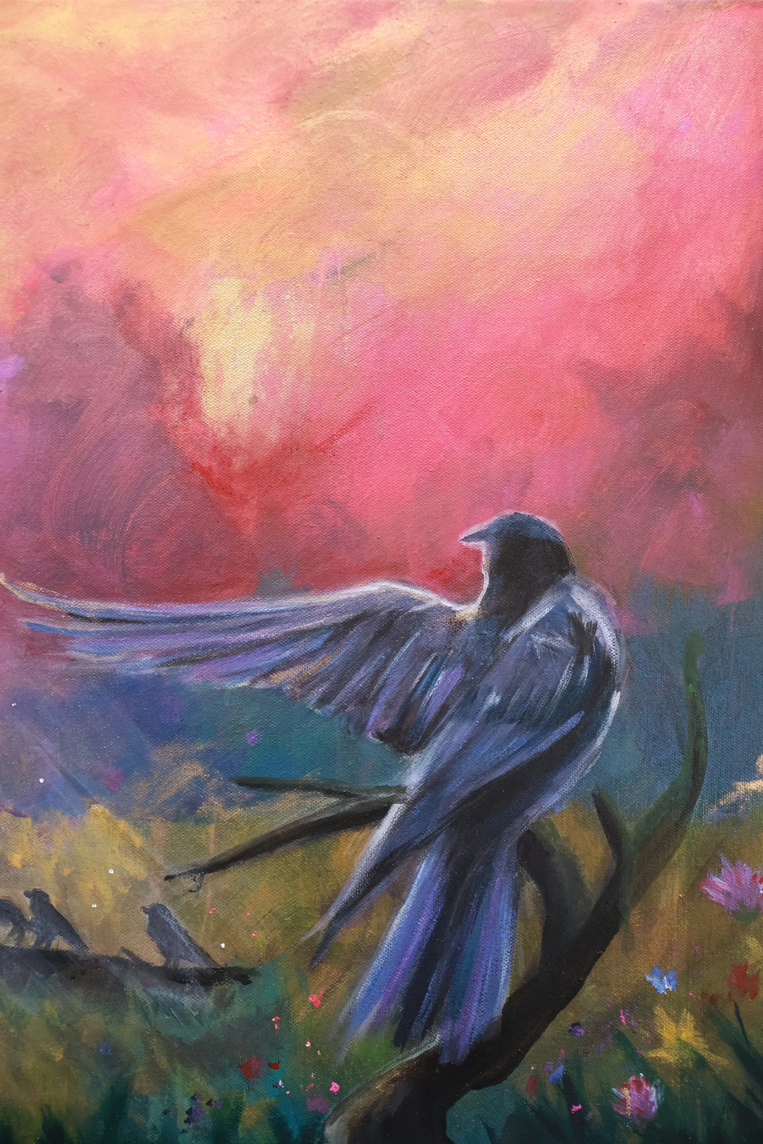 Ausschnitt Original Acrylgemälde Lisa Brenk