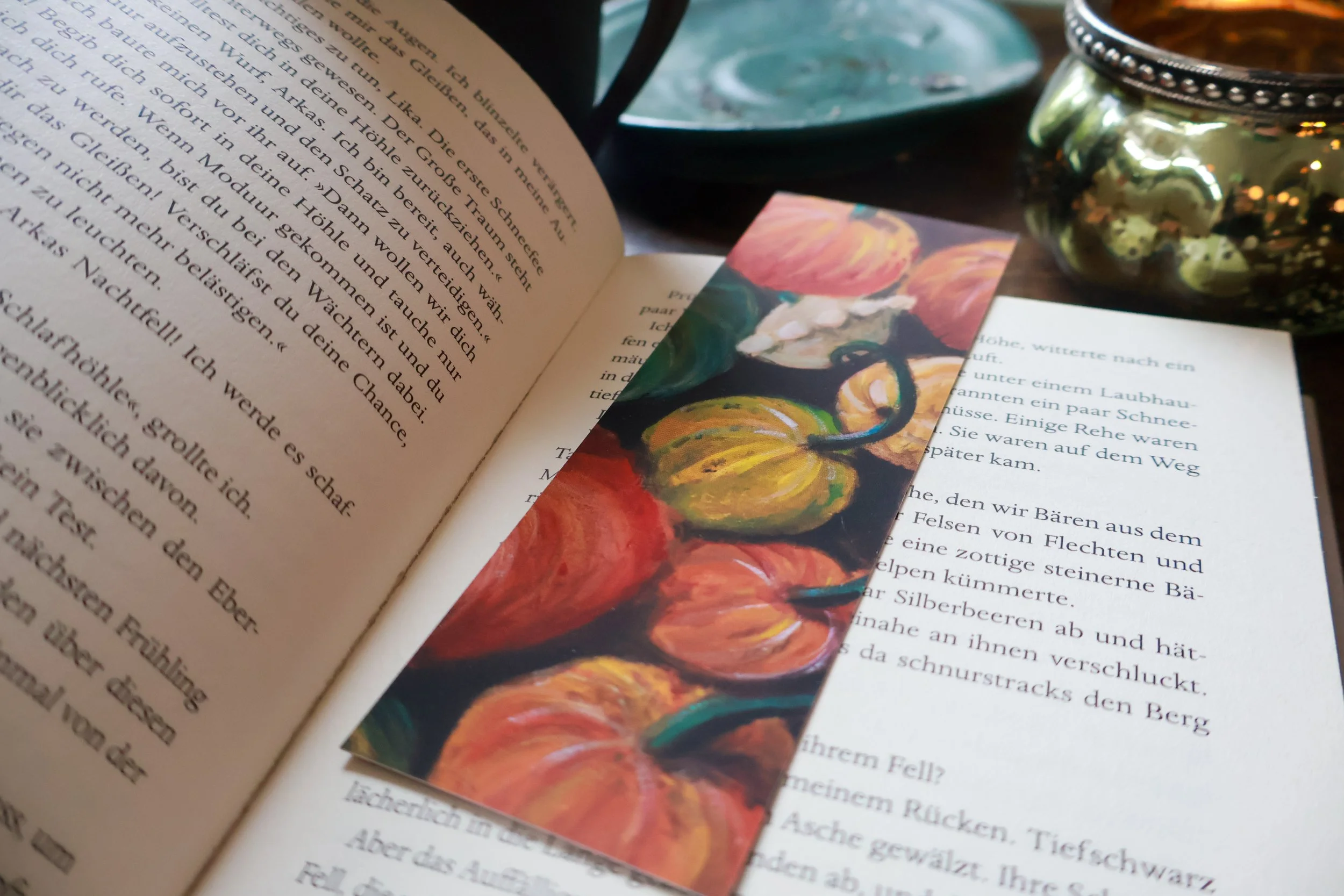 Wendelesezeichen Kürbise und Geister