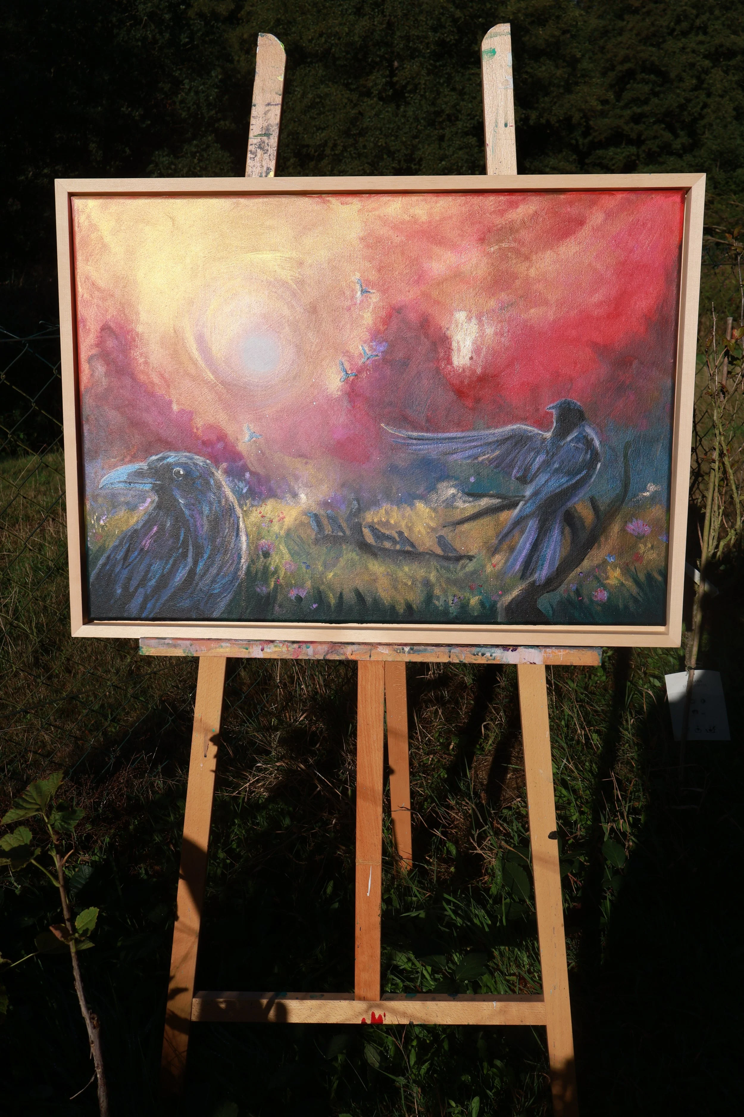 Acrylgemälde Flügelstill von Lisa Brenk