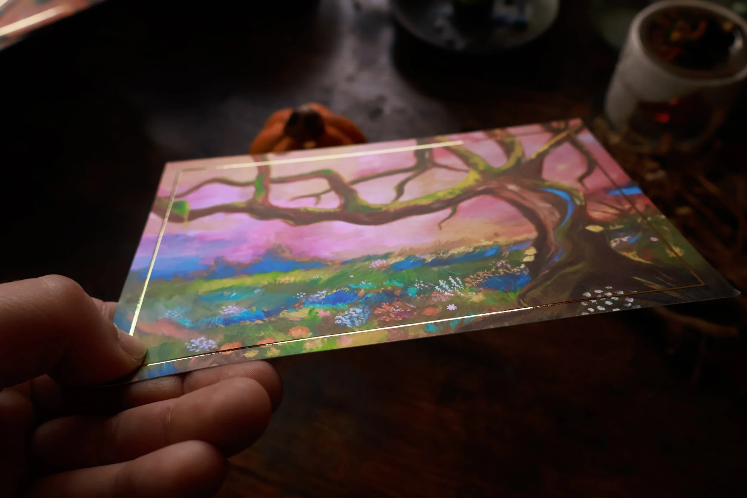 Postkarte mit Goldrand Lisa Brenk