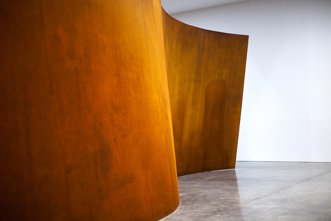 Richard Serra, Inside Out, 2013. Weatherproof steel. Courtesy of the artist and Gagosian Gallery, New York.