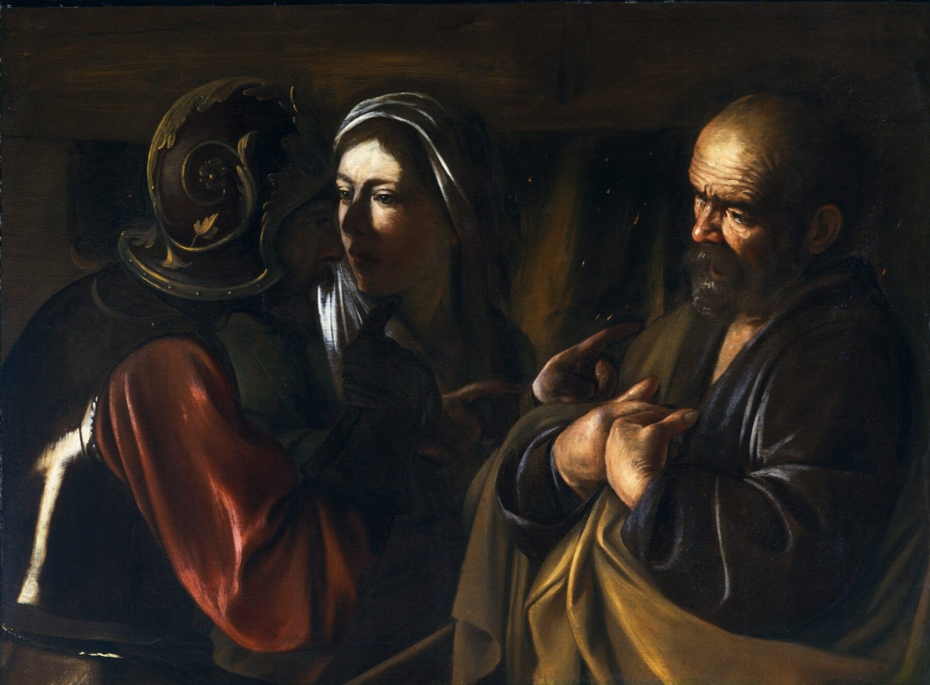 Caravaggio, The Denial of St. Peter (Copy)