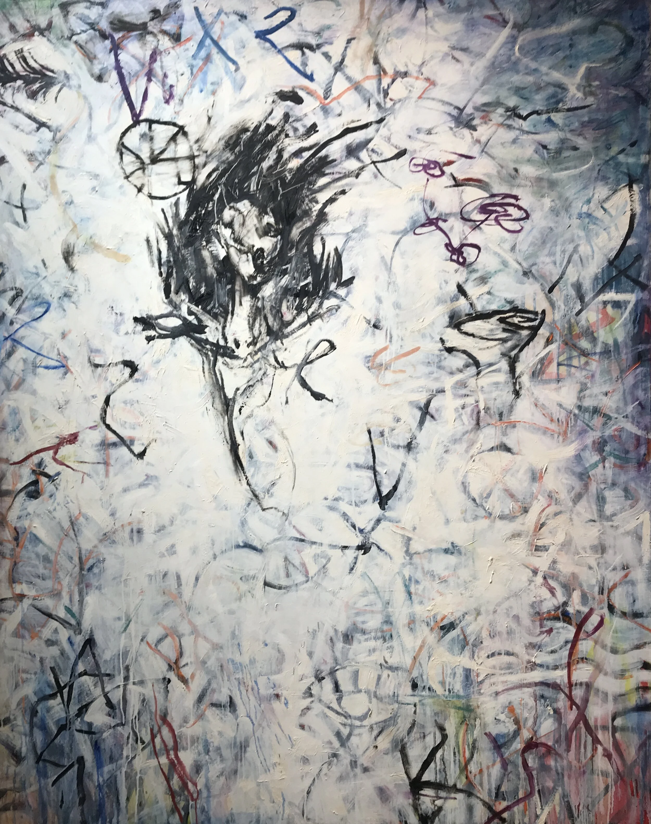 Ford Crull, Badge, 2004. Oil and wax on canvas, 60 by 48 inches. Courtesy of the artist.