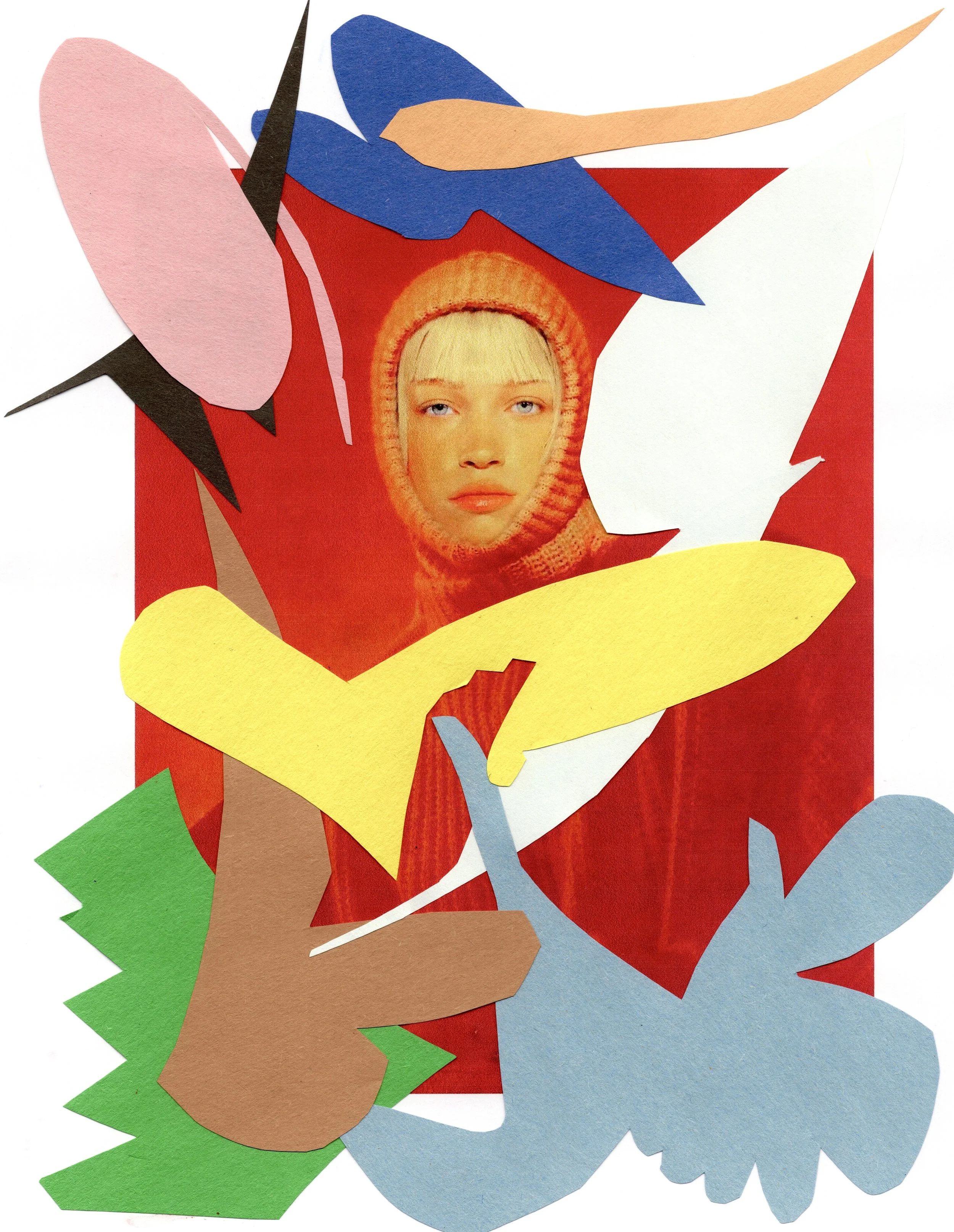 Blind Contour Colored Exercise 3