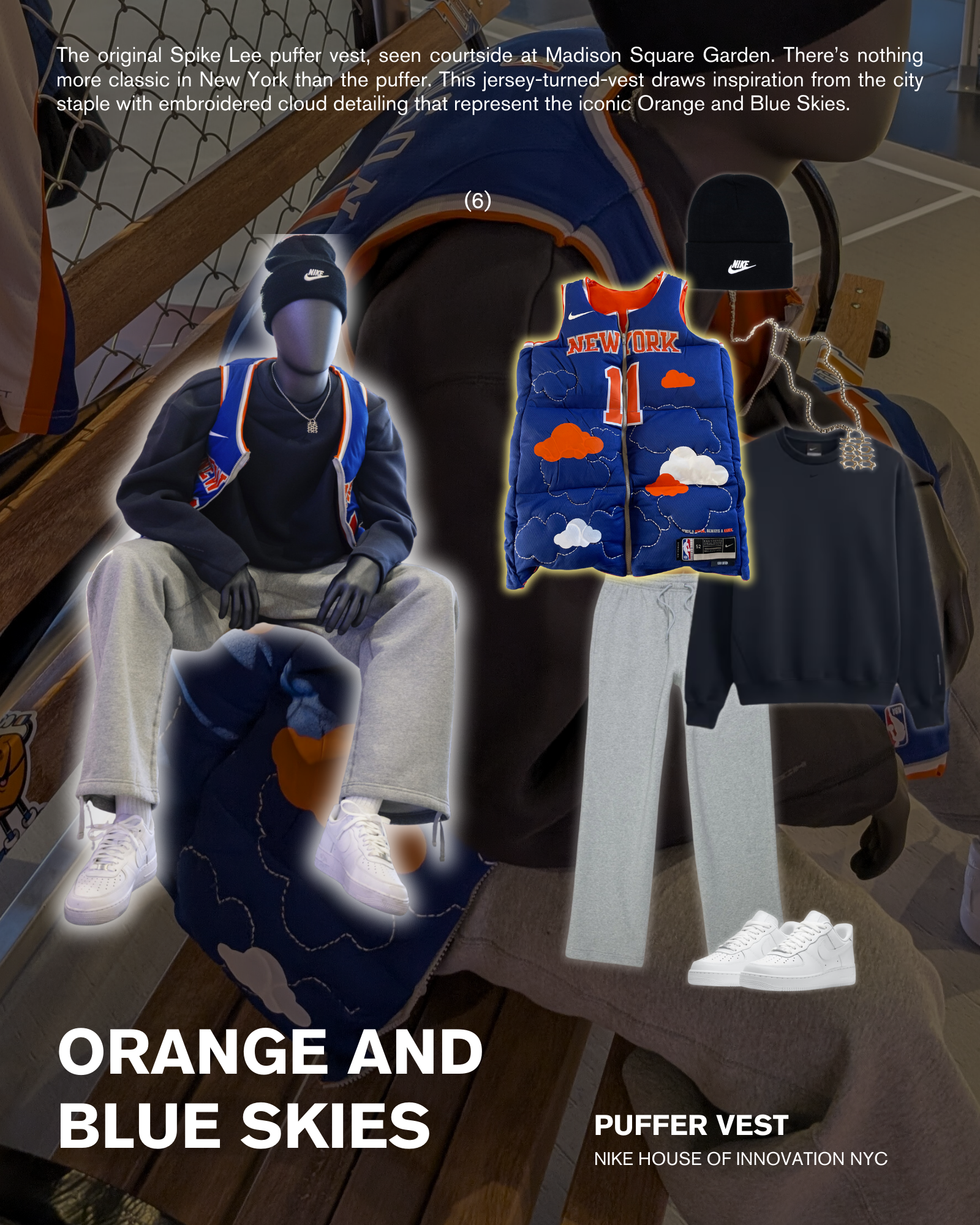 nike knicks puffer vest spike lee