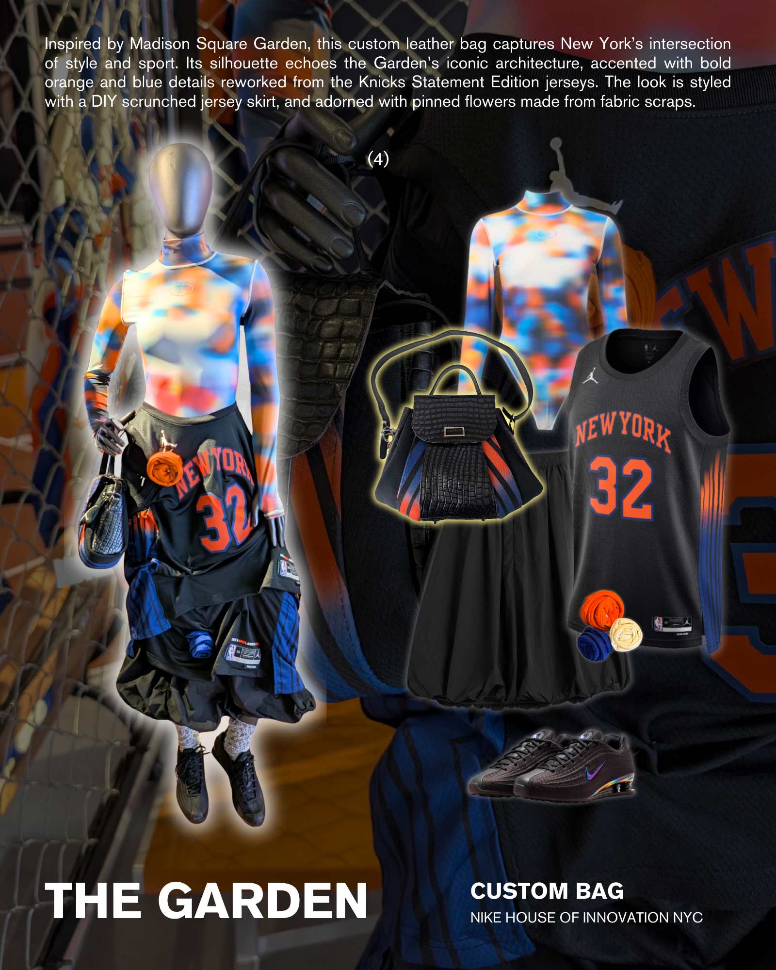 nike knicks custom purse msg