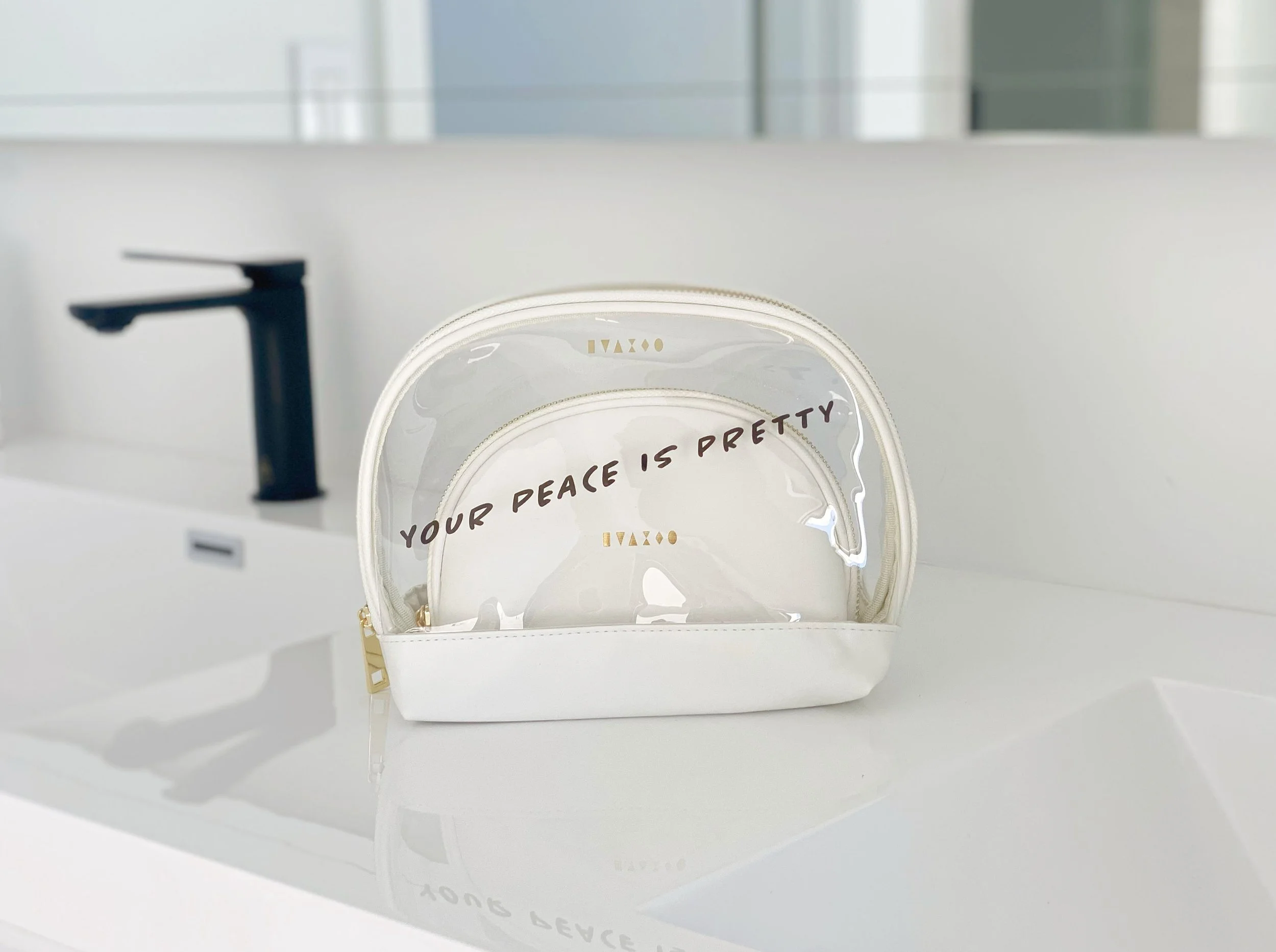 Your Peace is Pretty x Shape of Beauty Make Up Bag 2 Piece Set | PREORDER