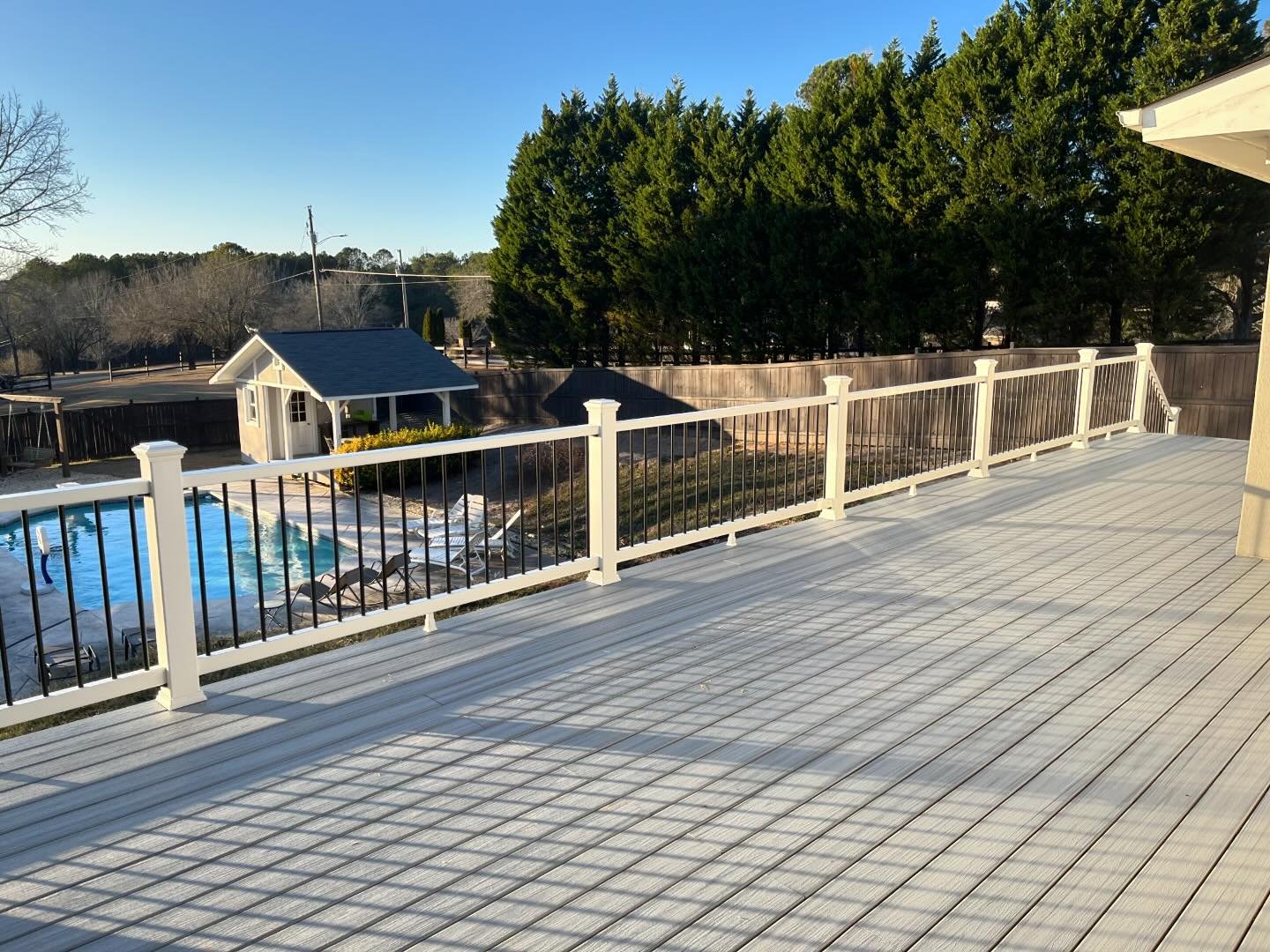 Featuring Island Mist Trex Decking, Available to Order Now 🏝️

Did you know Trex is made from reused and repurposed materials destined for landfills? Come in today or give us a call at 770-779-8988 to learn more about our Trex decking options!