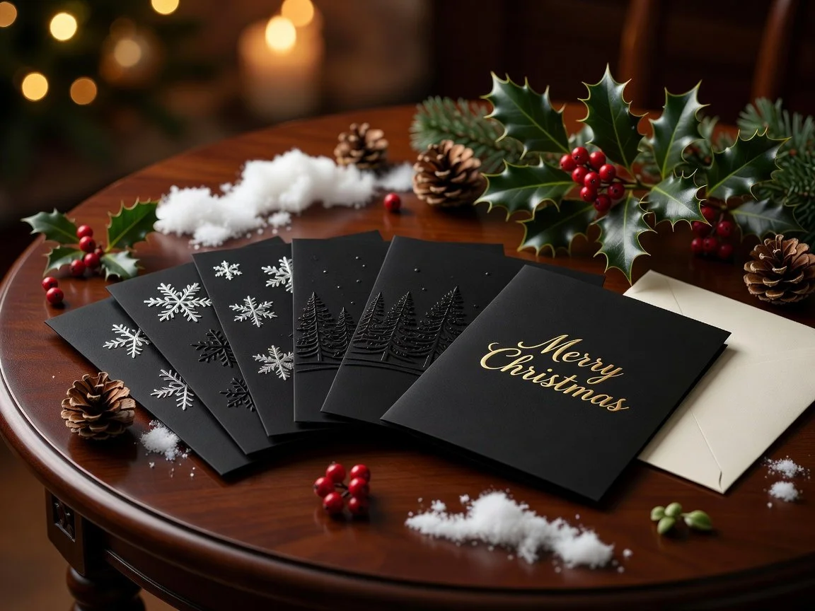The Best Black Christmas Cards for Your Holiday Greetings