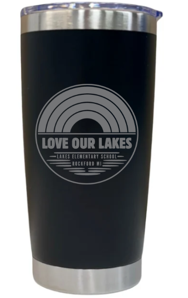"Love Our Lakes" Engraved Rhino Can