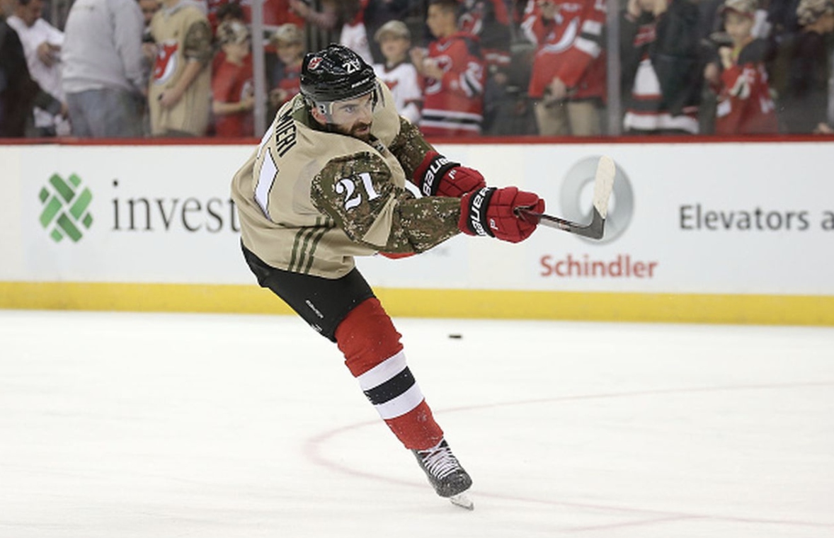 New Jersey Devils forward Kyle Palmieri and his foundation will host its second annual military ball on Saturday. NHLI via Getty Images