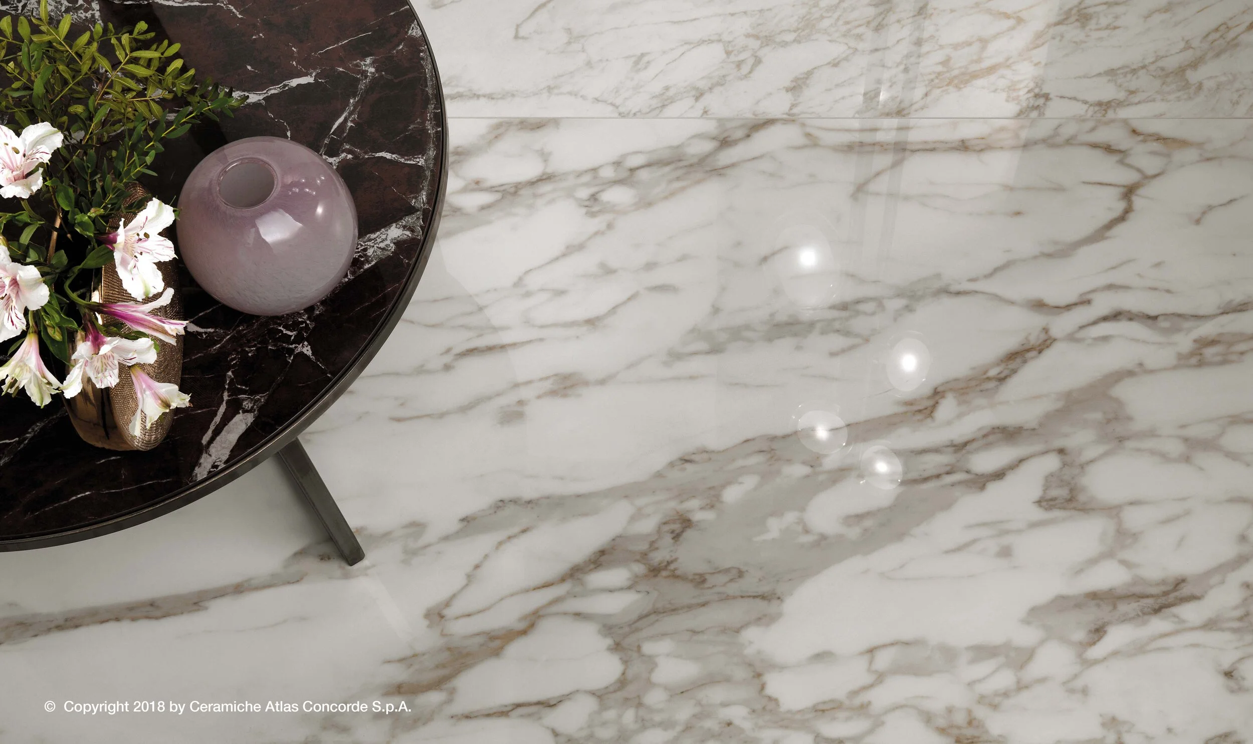 APOLLO MARBLE COLOR ラスト1点 Apollo Tile Grandis White 12-in x 12-in Honed Natural Stone