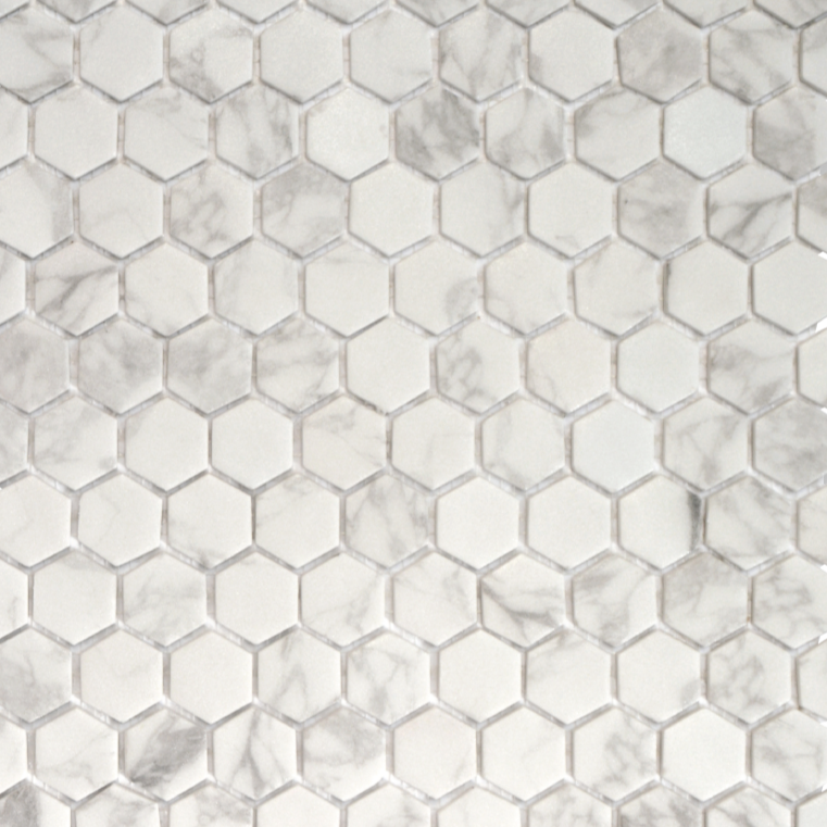 onix hex eco glass mosaic