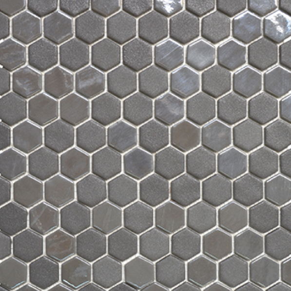 onix hex glass mosaic