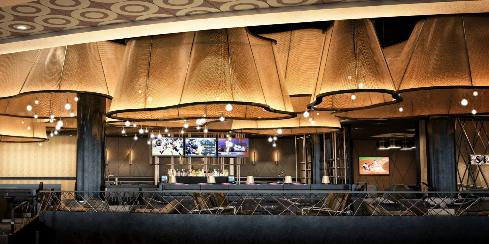 Interior shot of the design of Canopy nightclub in Las Vegas