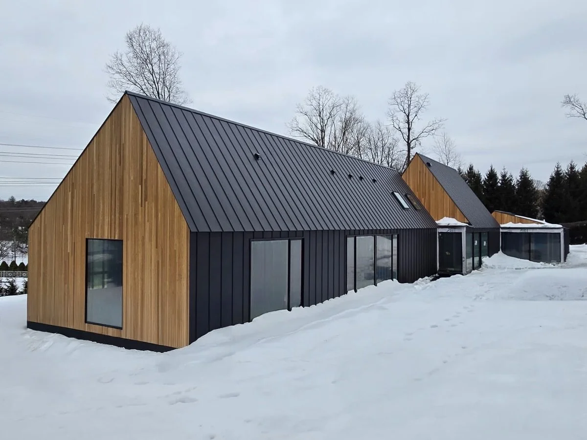 The Perfect Backdrop &mdash; Though we&rsquo;re still a season away from landscaping, the snow provides a gorgeous setting for our Ardsley house. We continue to hope for better weather, but welcome the beauty of this wintery backdrop against a home b