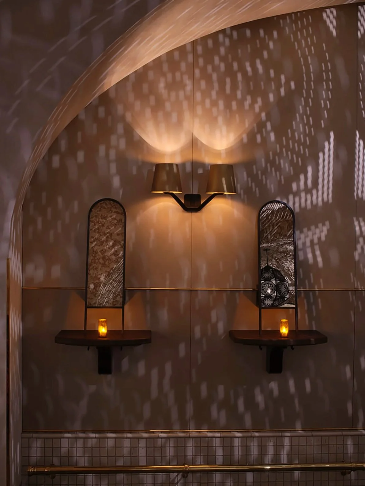 We transformed C&eacute;lon Cocktail Bar &amp; Lounge beneath the Bryant Park Hotel into an immersive experience inspired by 1960s Moroccan glamour. Every element, from custom furniture and banquettes, to the bar and cocktail perches, reimagines Bedo