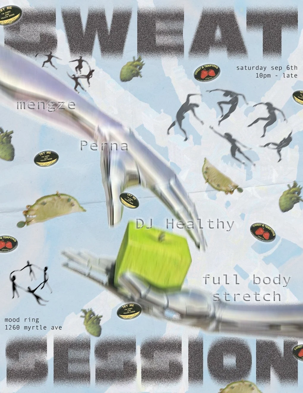 SWEAT SESSION N°6 with DJ Healthy, Perna, Mengze, and Full Body Stretch