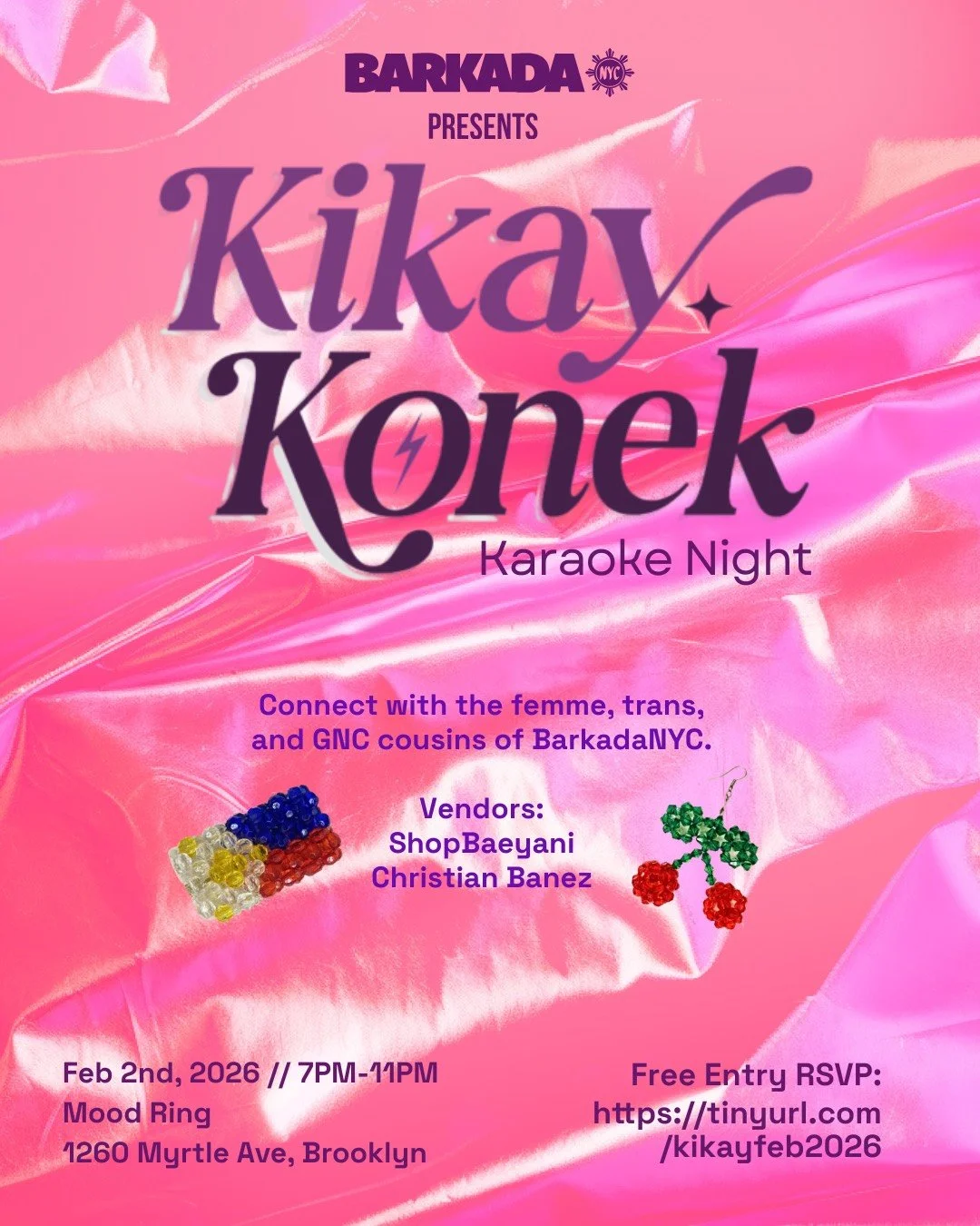 [happy hour] BarkadaNYC presents Kikay Konek: Karaoke Mixer