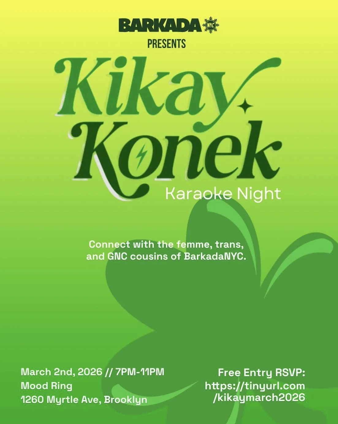 [happy hour] BarkadaNYC presents Kikay Konek: Karaoke Mixer