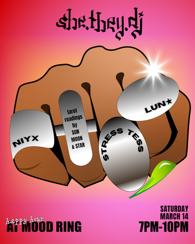 [happy hour] ✽ she.they.dj ✽