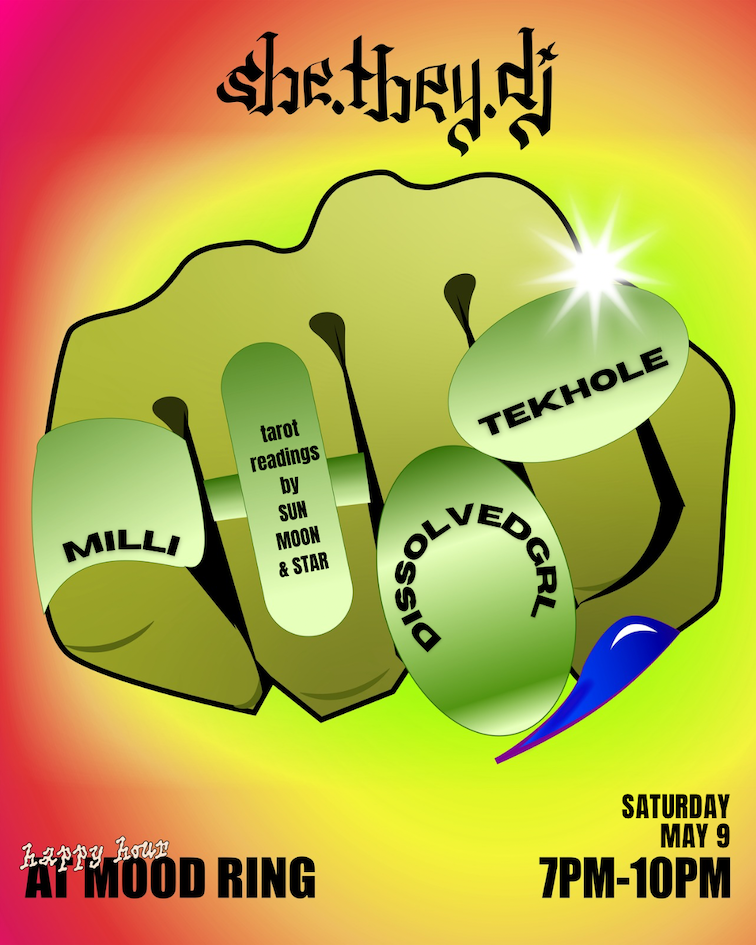 [happy hour] ✽ she.they.dj ✽