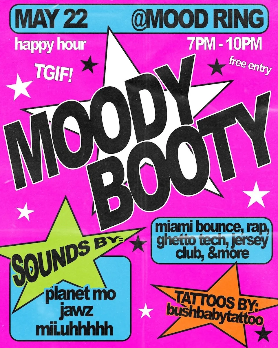 [happy hour] iiimaginaryfriends presents MOODY BOOTY