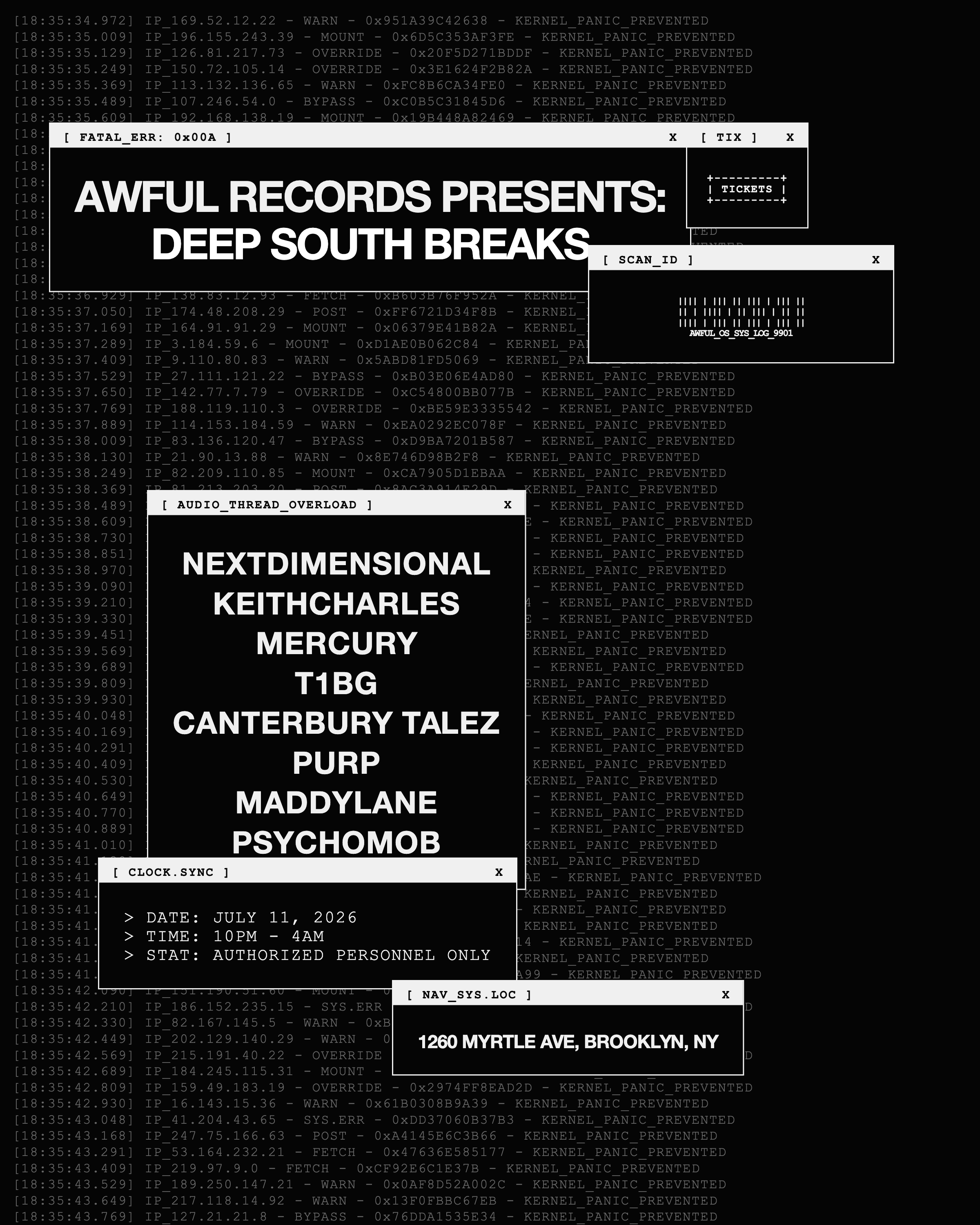AWFUL RECORDS PRESENTS: DEEP SOUTH BREAKS