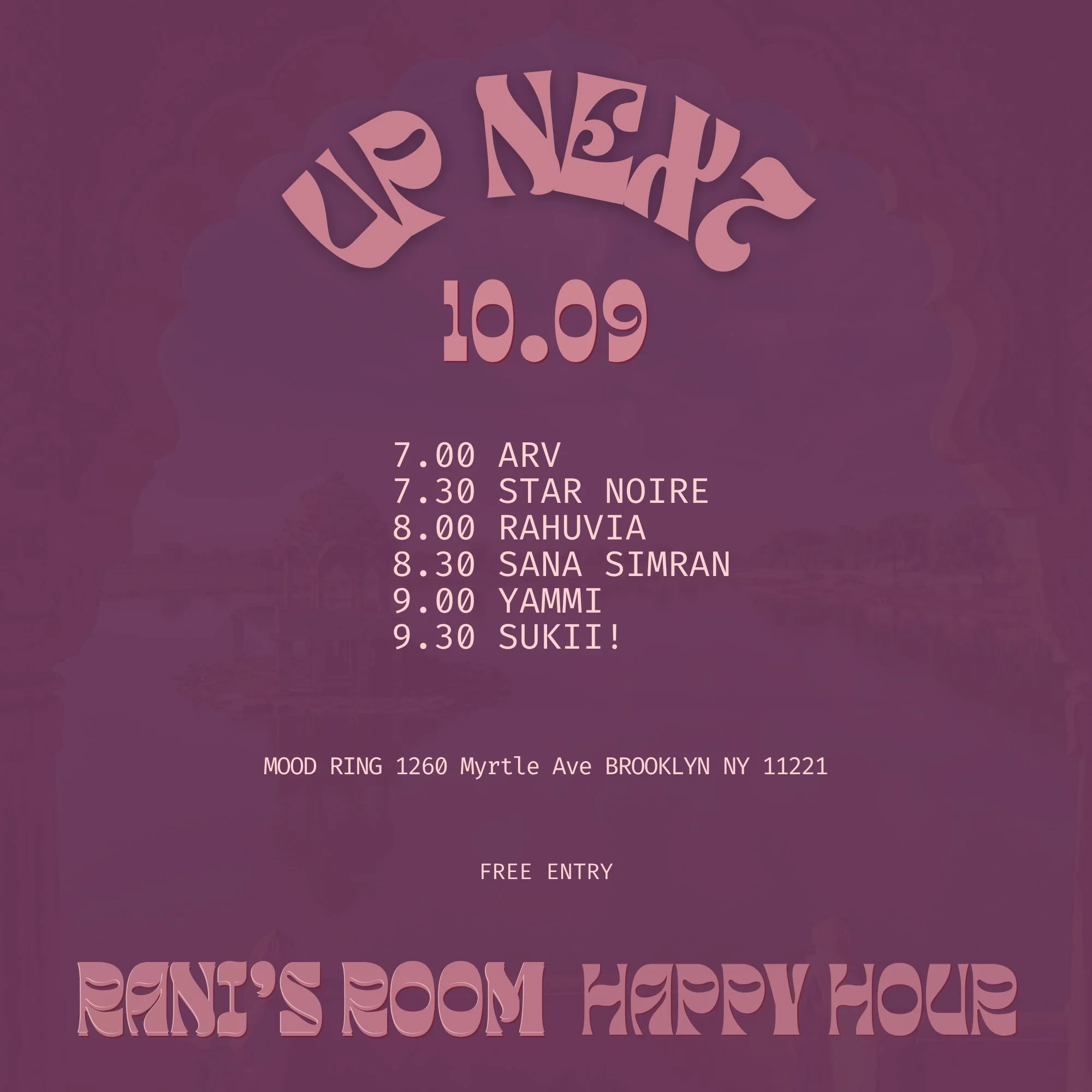 [happy hour] Rani's Room