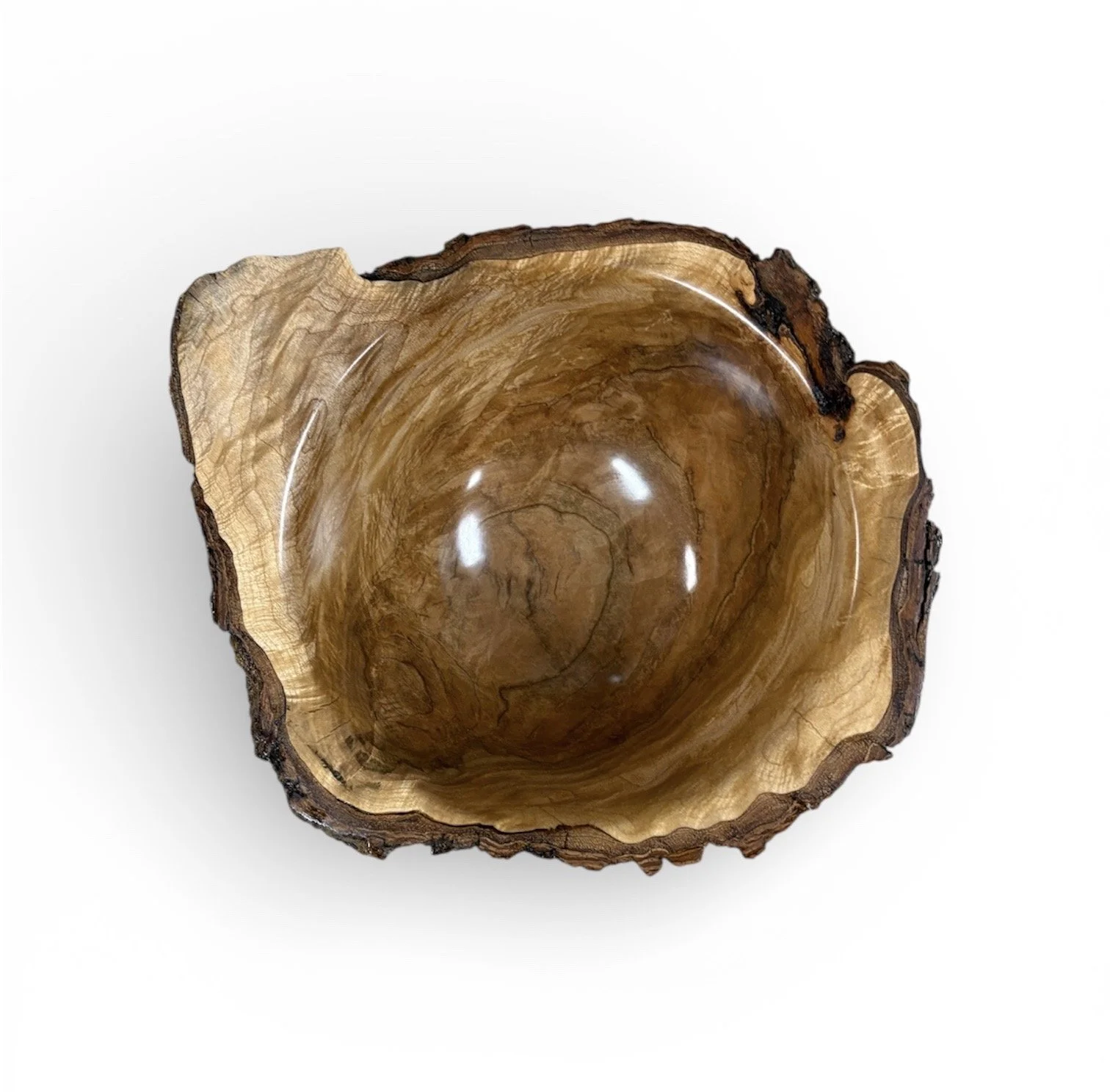 Sugar Maple Burl Bowl
9” round x 4.25” deep
$300
