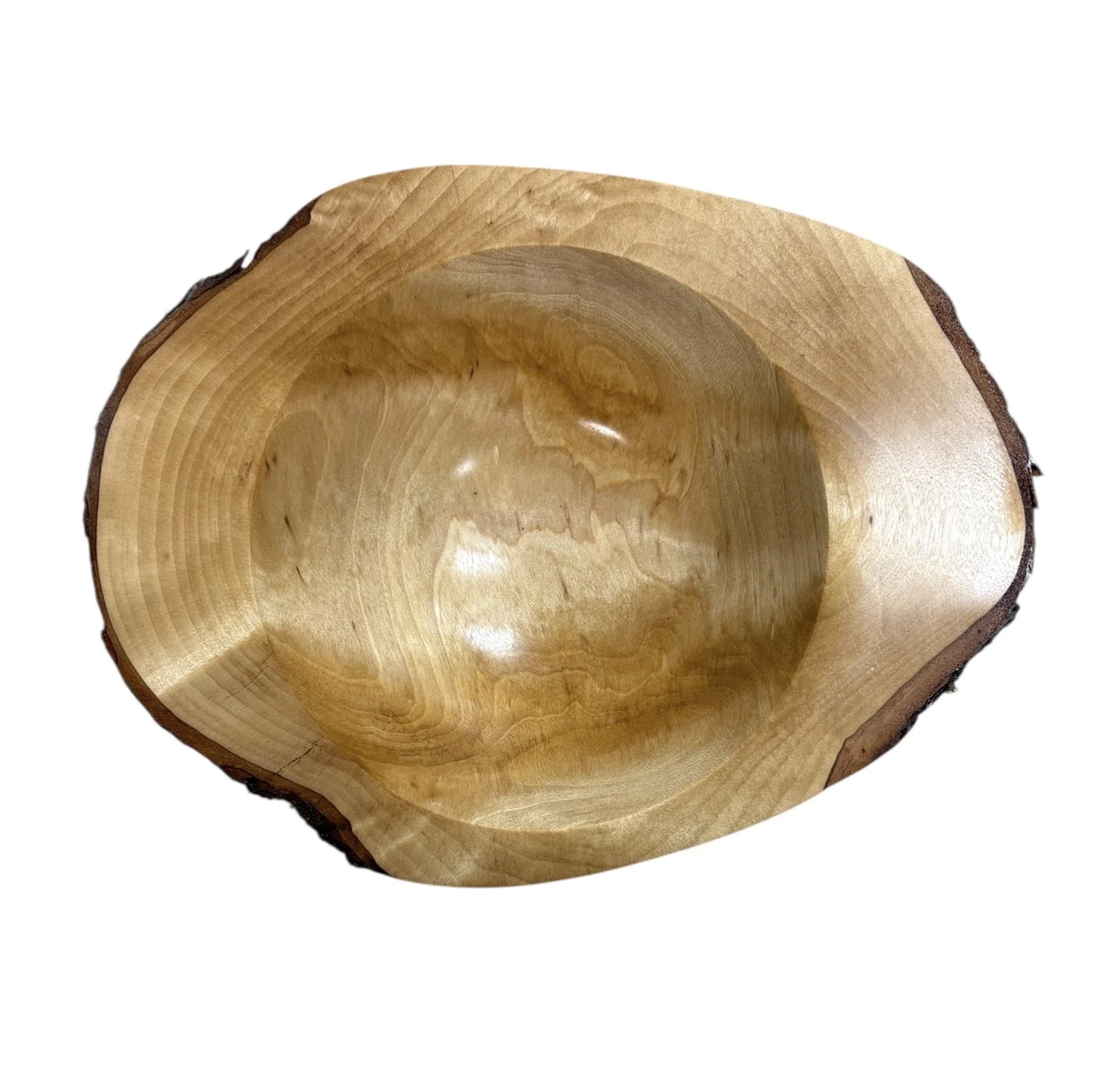 Yellow Birch Burl Bowl
10.5” round x 3.75” deep
$250