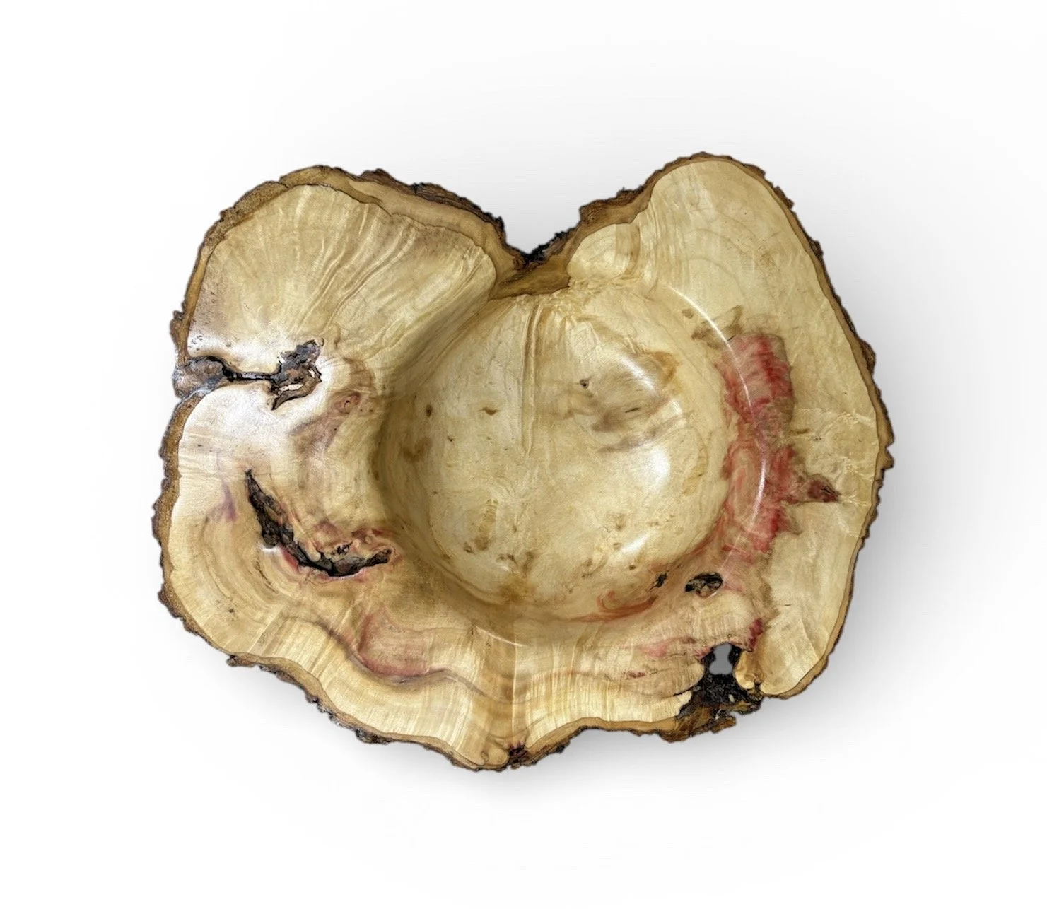 Box Elder Burl Bowl
14” round x 3.5” deep
$450