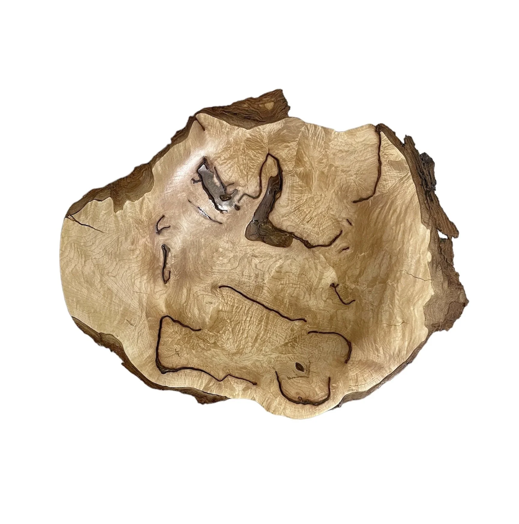 Maple Burl Bowl
12” round x 2.25” deep
$250
