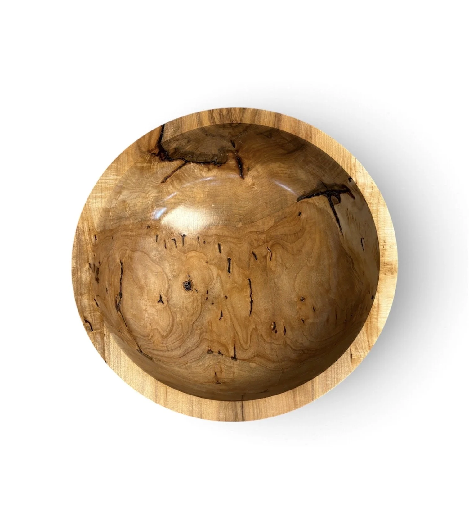 Figured Maple Bowl 
13’’ round x 6’’ high $250