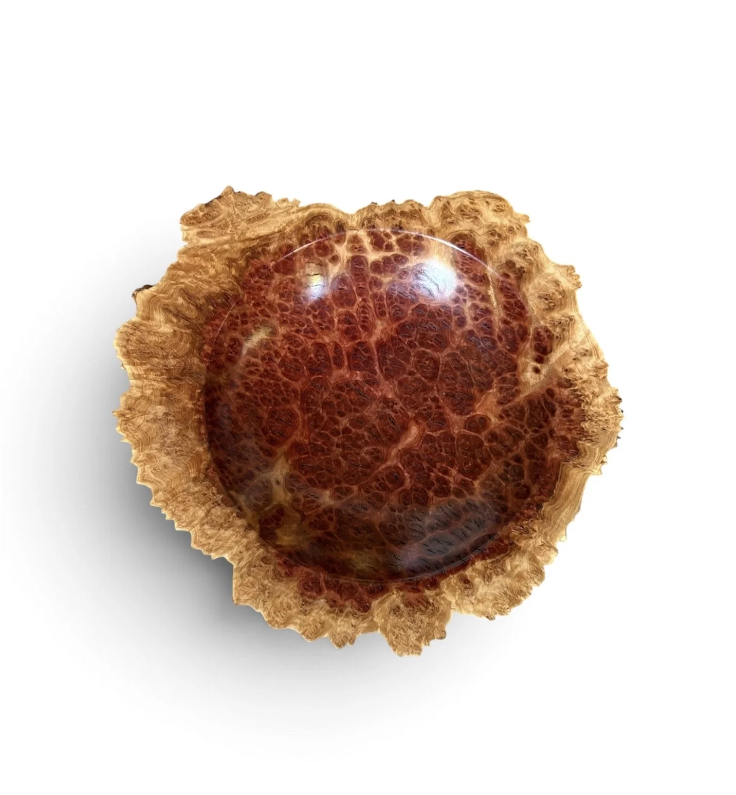 Eucalyptus Burl Bowl
11” round x 2.5” deep $400