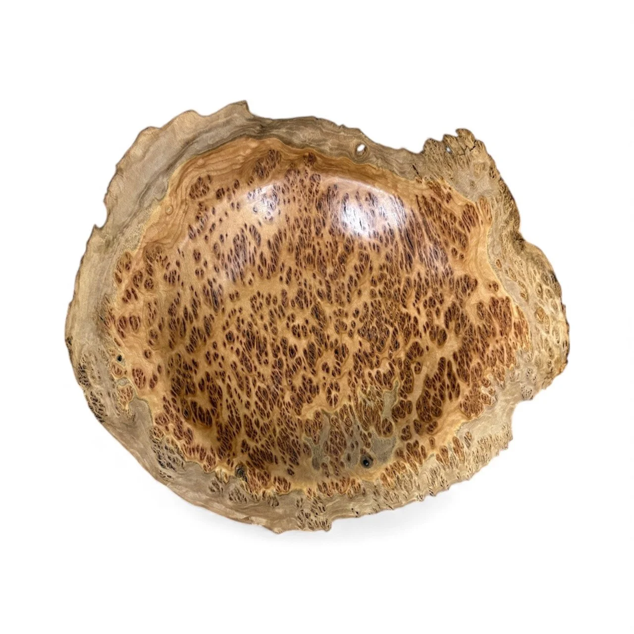 Eucalyptus Burl Bowl
13.5” round x 2.25“ deep
$500