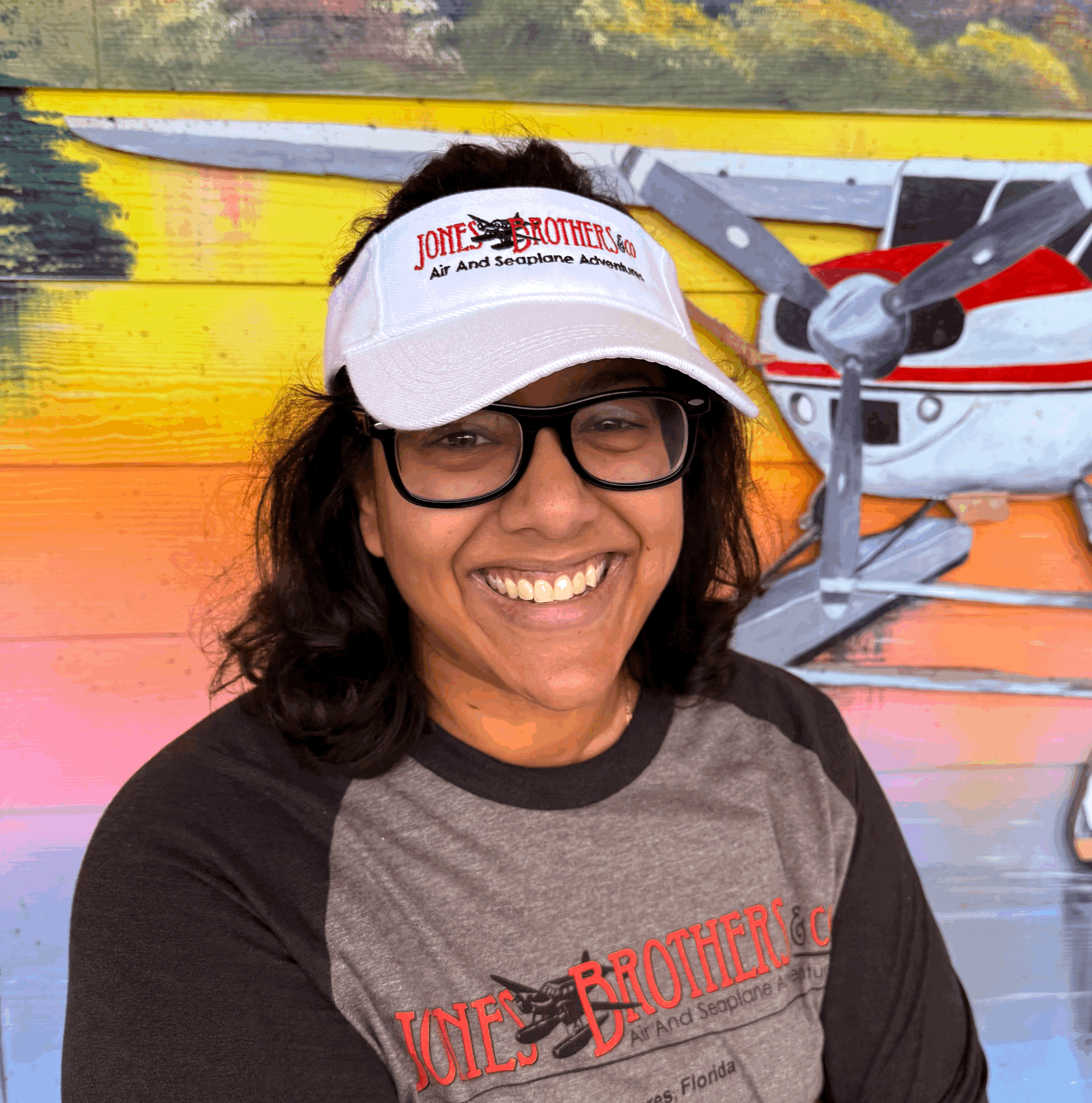 White Jones Brothers Visor – Classic Logo